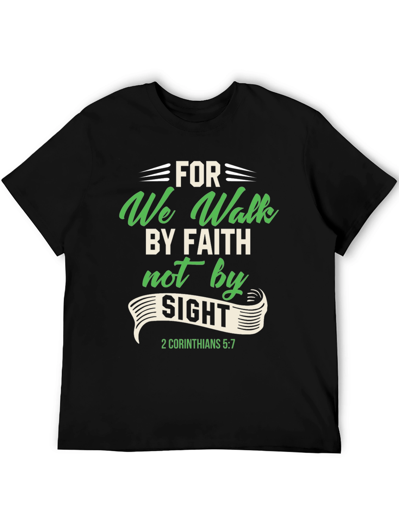 Faith Over Sight Graphic Tee - Christian Apparel