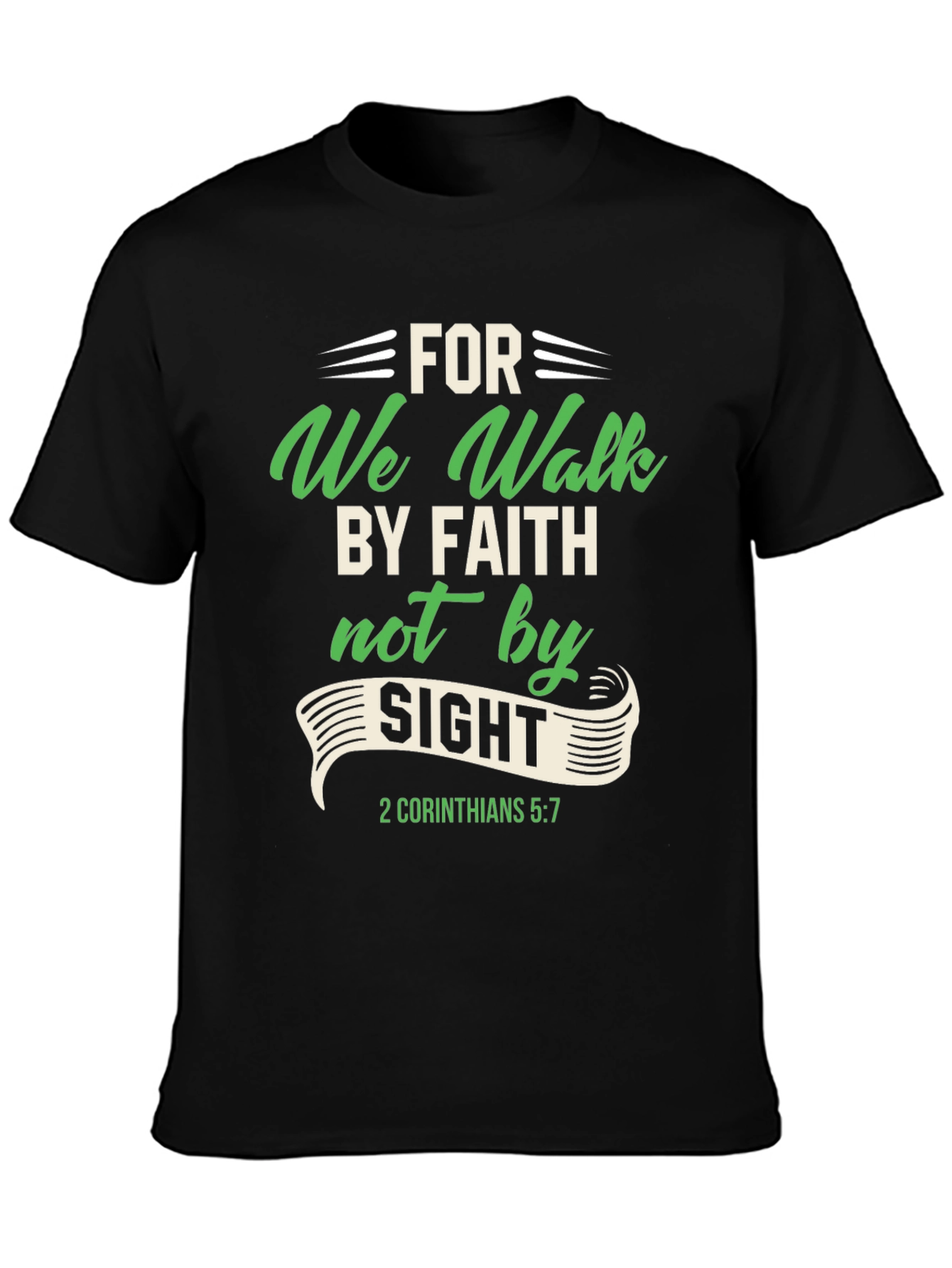 Faith Over Sight Graphic Tee - Christian Apparel