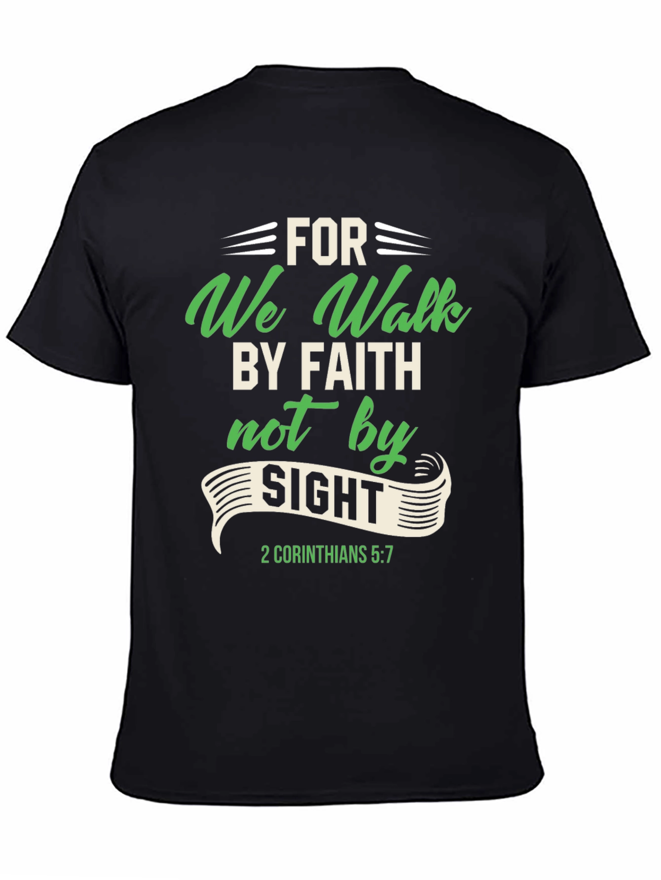 Faith Over Sight Graphic Tee - Christian Apparel