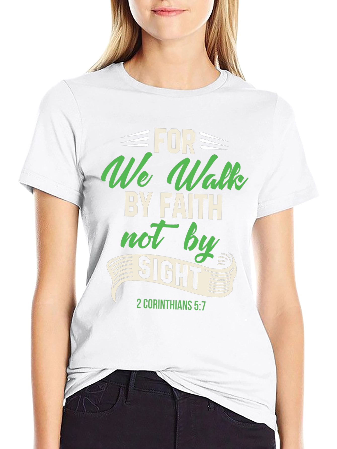 Faith Over Sight Graphic Tee - Christian Apparel