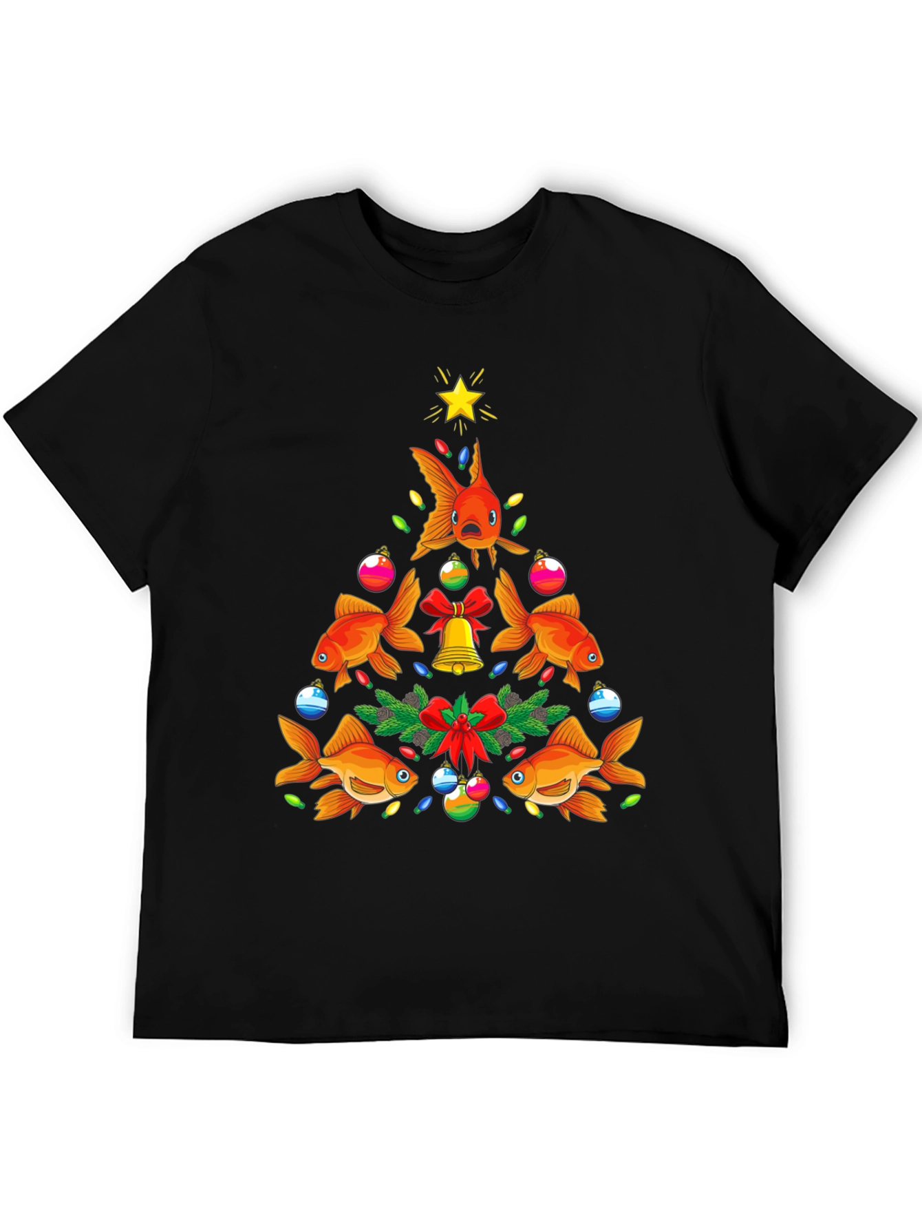 Festive Goldfish Christmas Tree Tee
