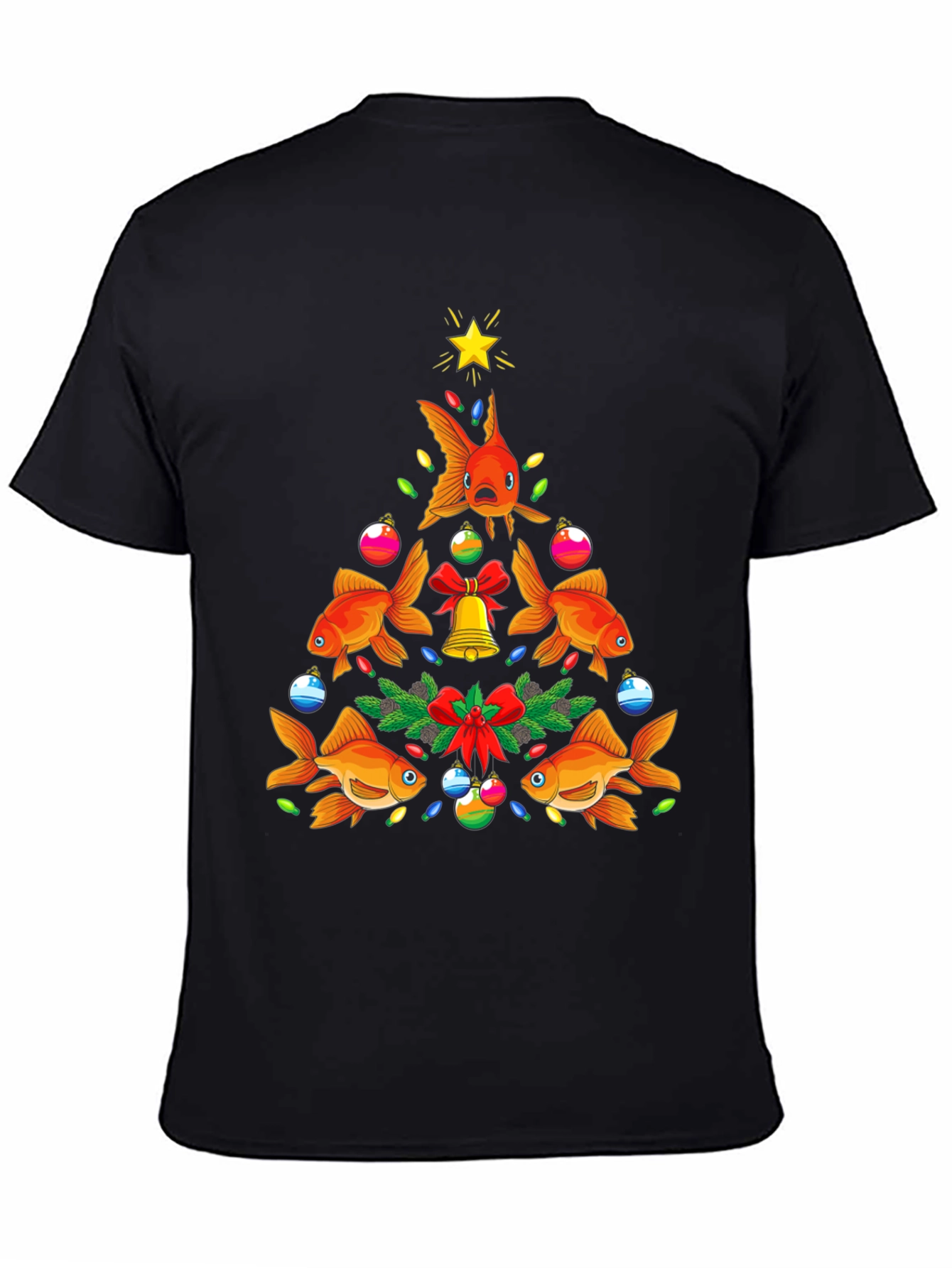 Festive Goldfish Christmas Tree Tee