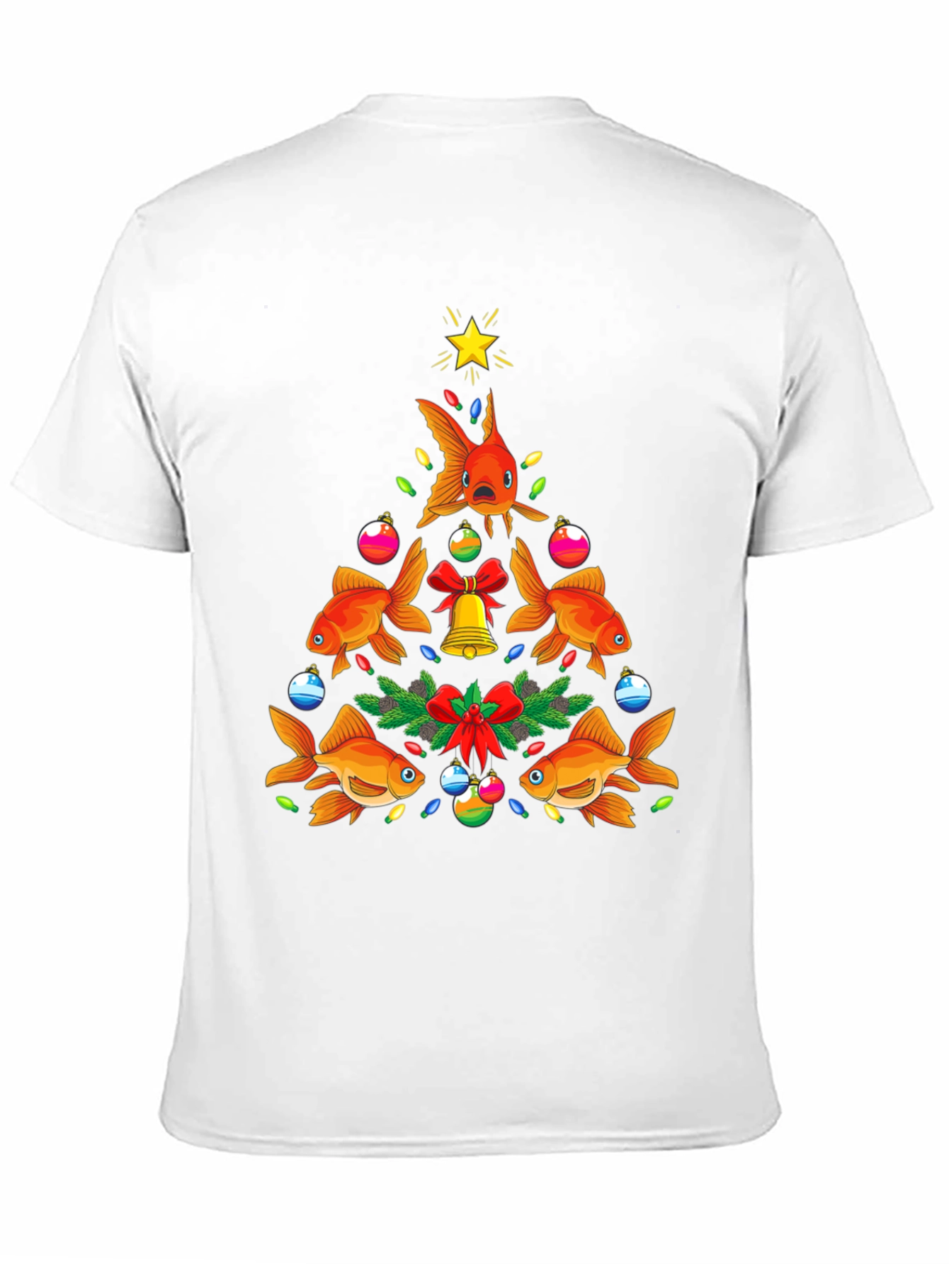 Festive Goldfish Christmas Tree Tee