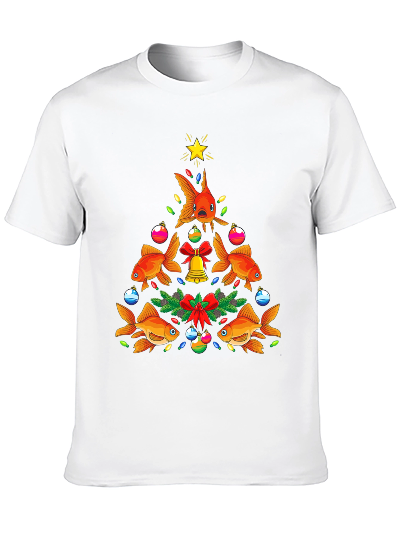 Festive Goldfish Christmas Tree Tee