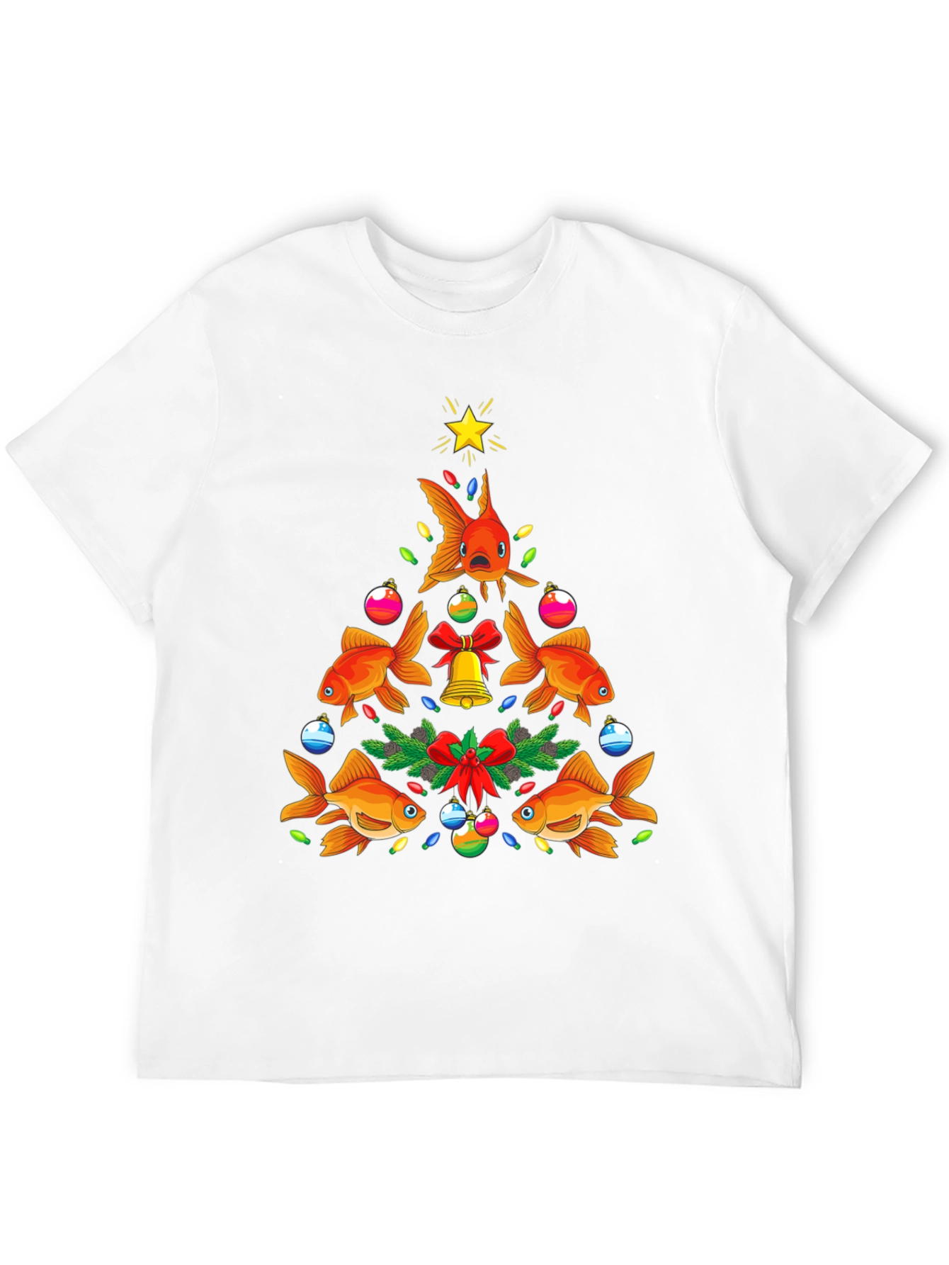 Festive Goldfish Christmas Tree Tee