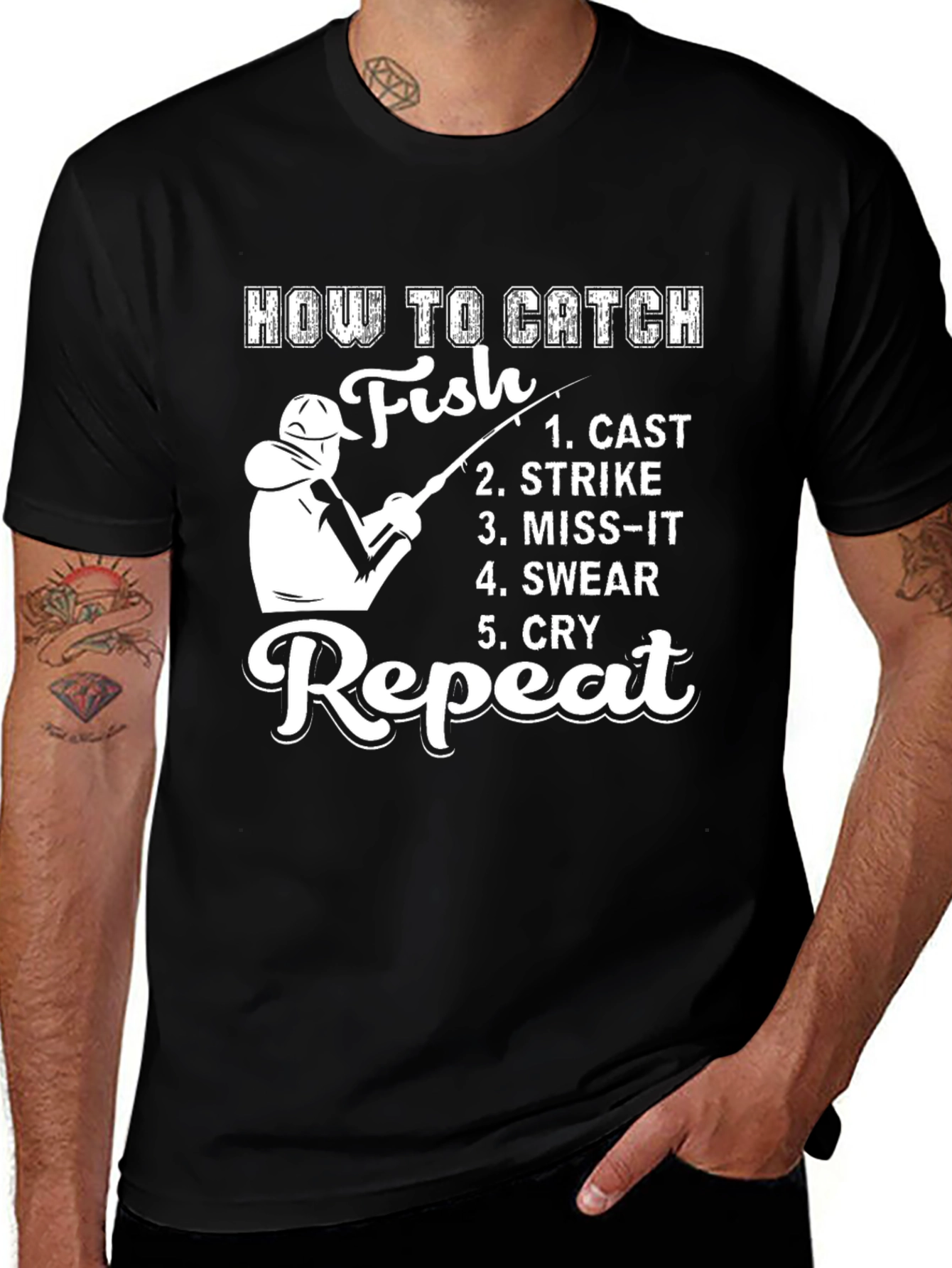 How to Catch Fish Graphic Tee