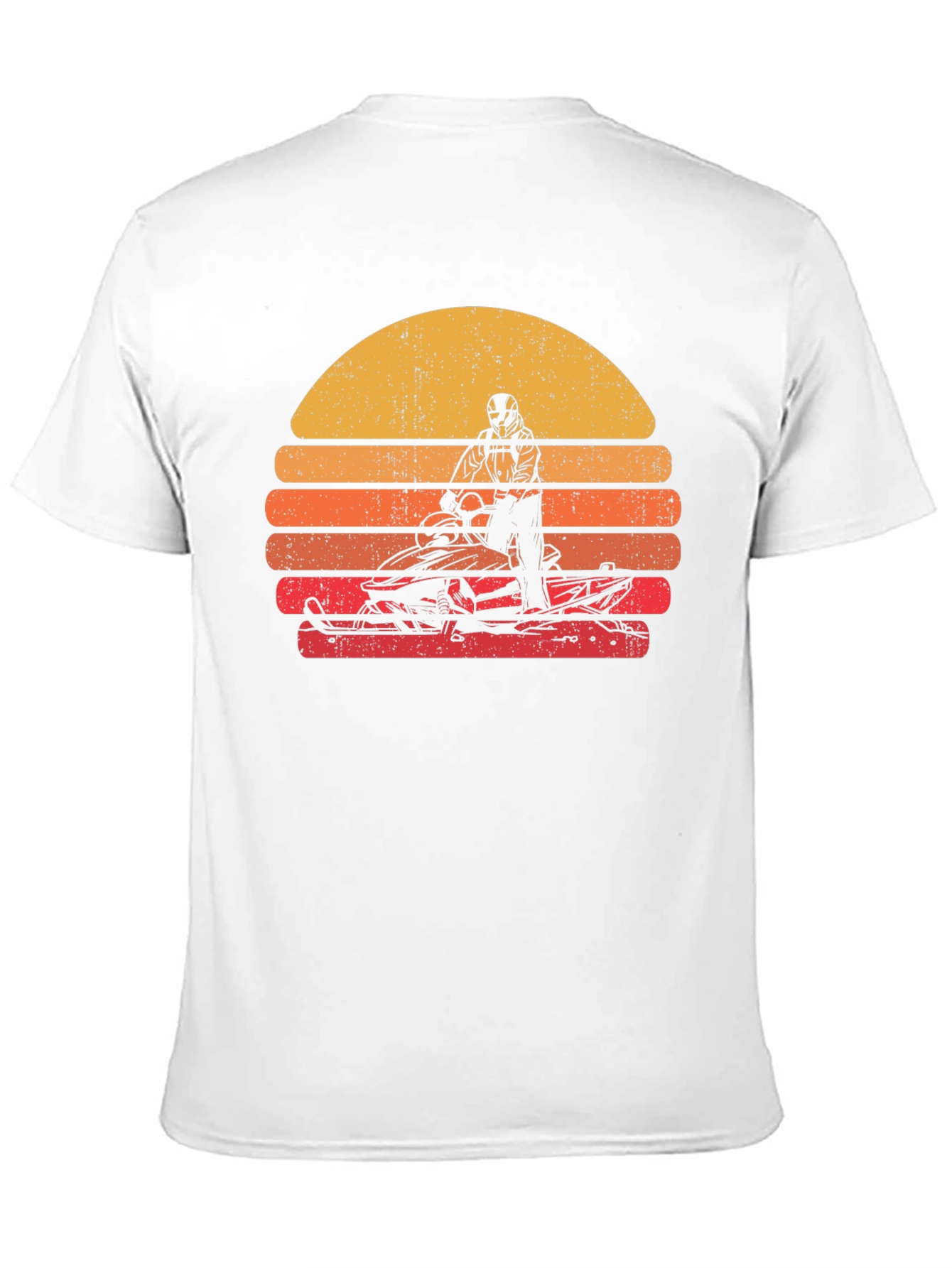 Retro Snowmobile Sunset T-Shirt
