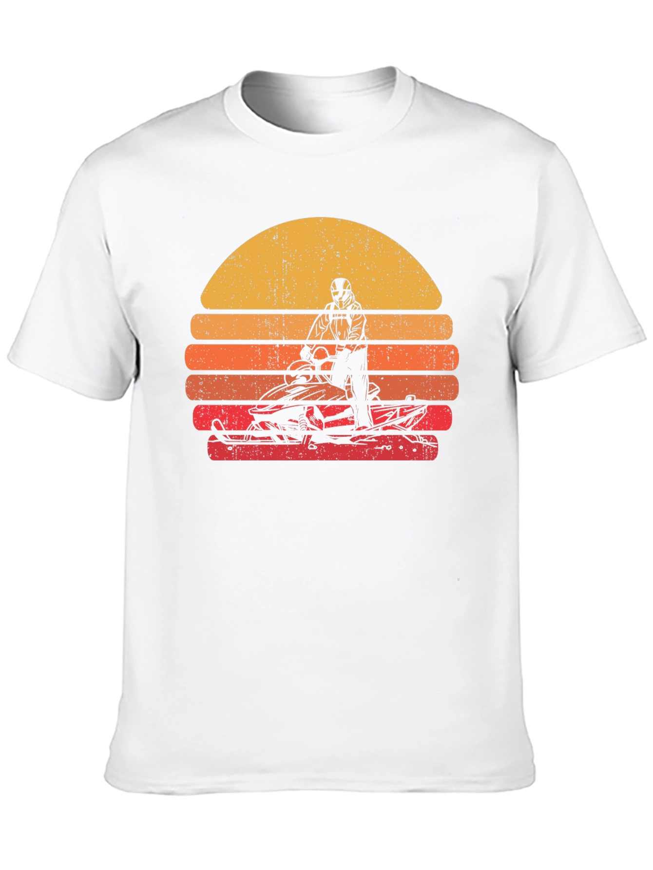 Retro Snowmobile Sunset T-Shirt