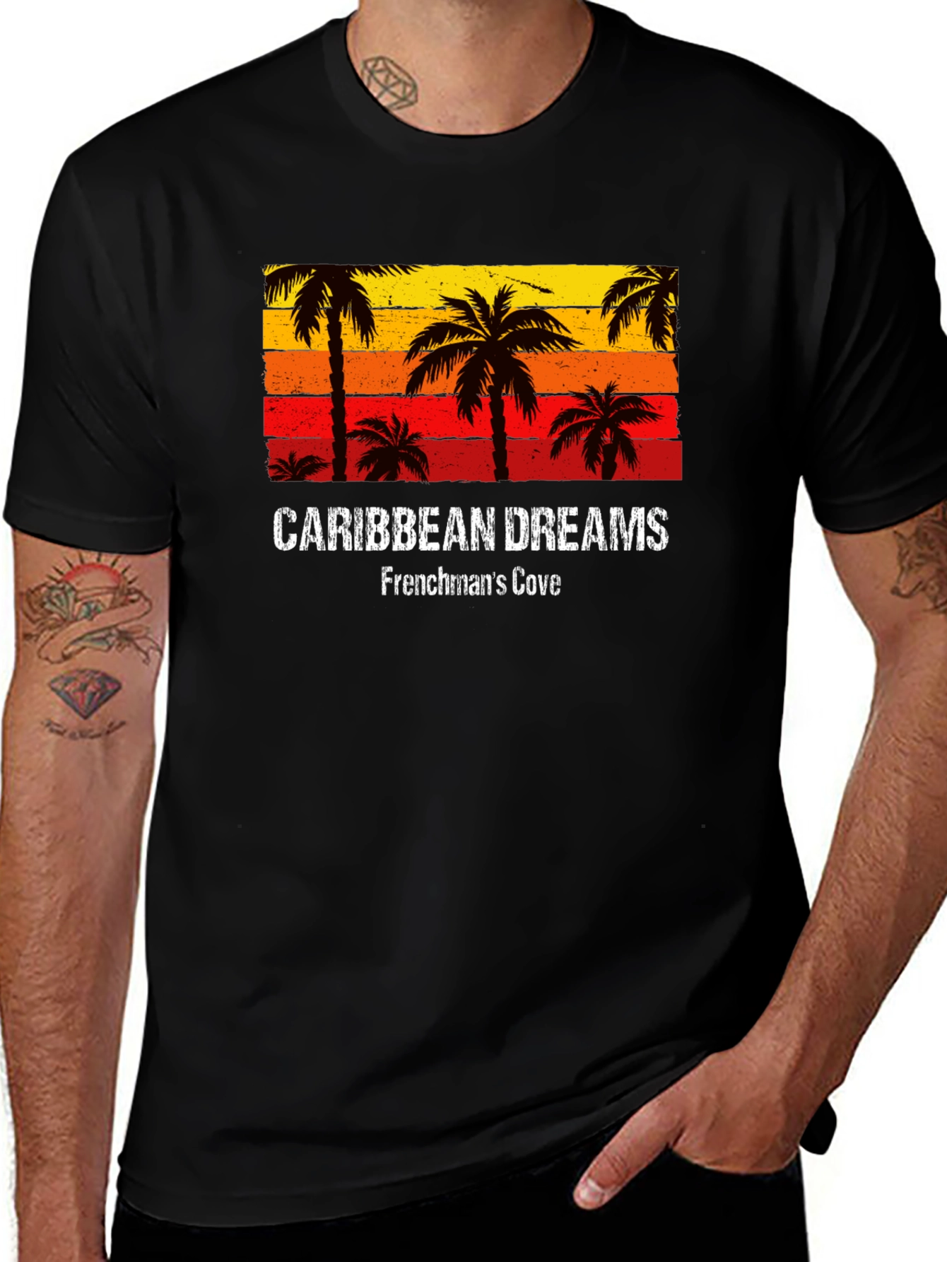 Caribbean Dreams T-Shirt: Frenchmans Cove Design