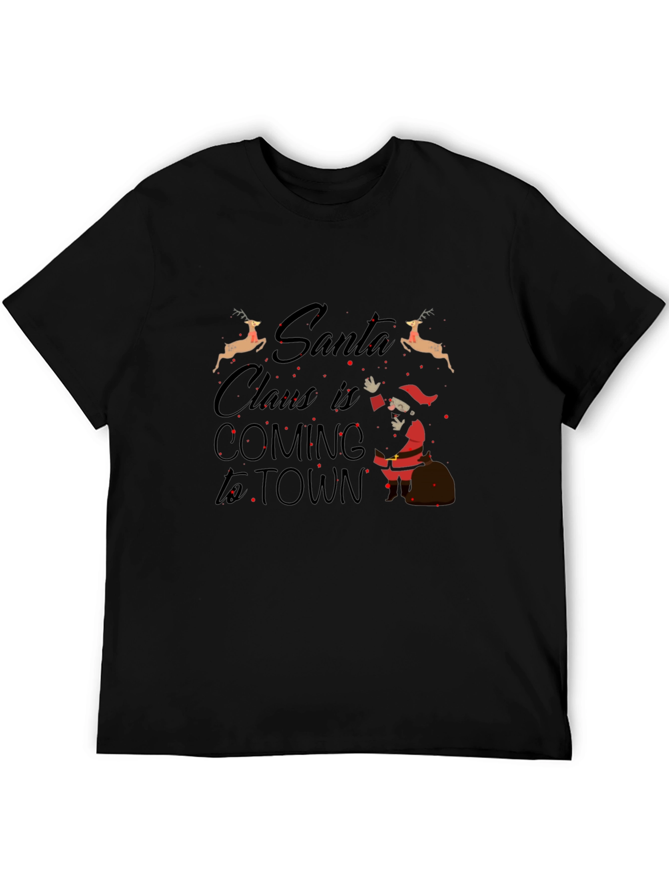 Santa Claus is Coming to Town Graphic T-Shirt