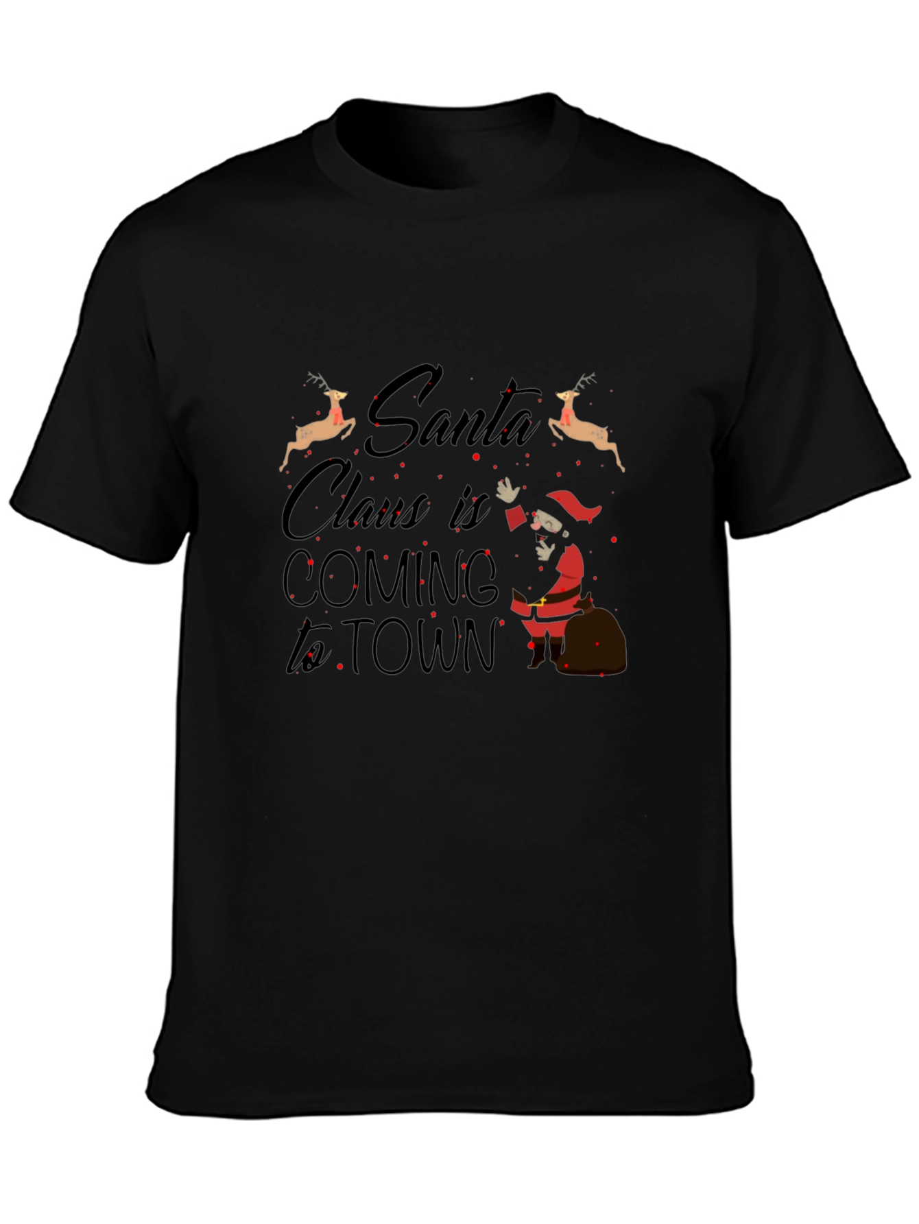 Santa Claus is Coming to Town Graphic T-Shirt