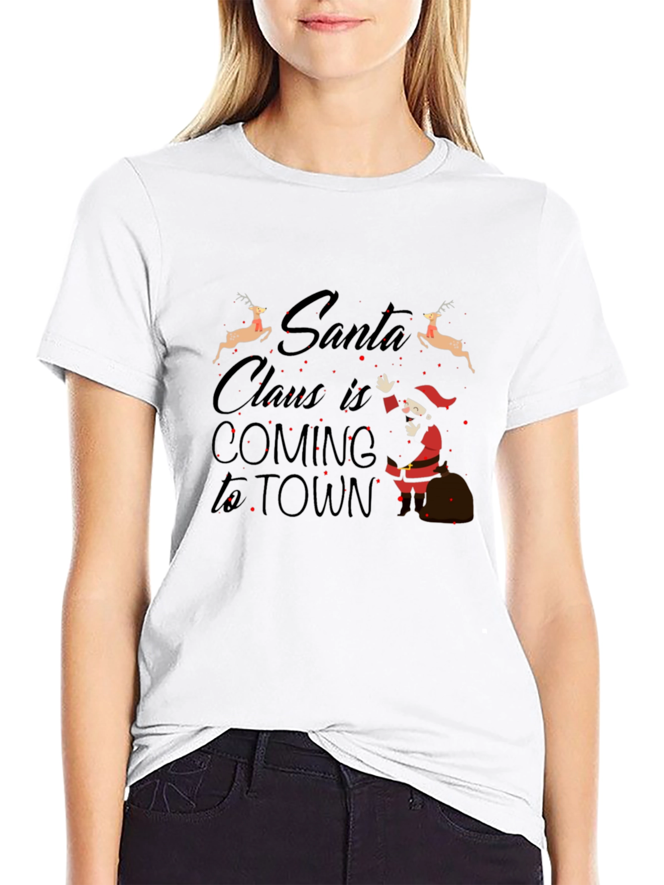 Santa Claus is Coming to Town Graphic T-Shirt