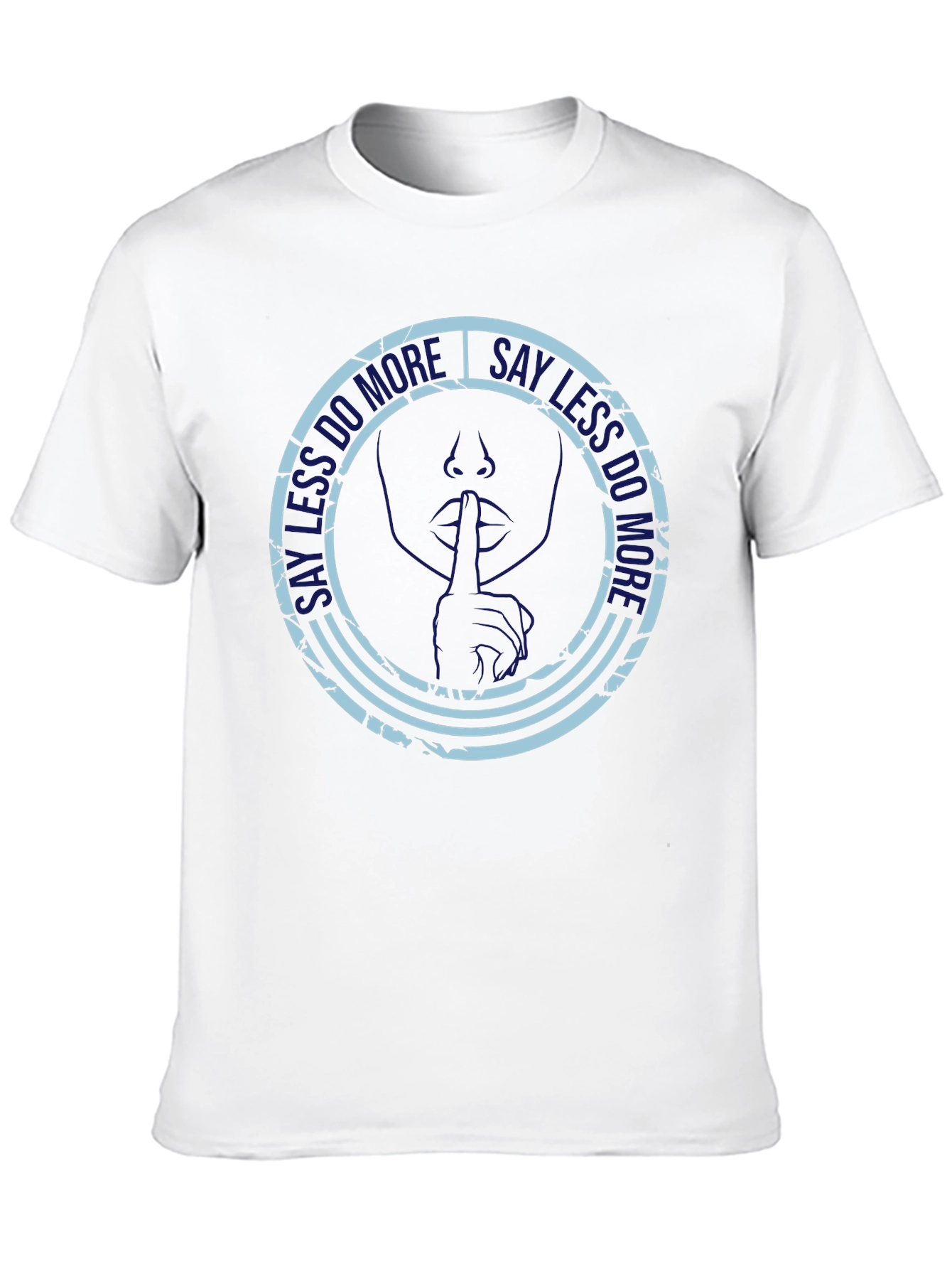 Say Less Do More Black Graphic T-Shirt