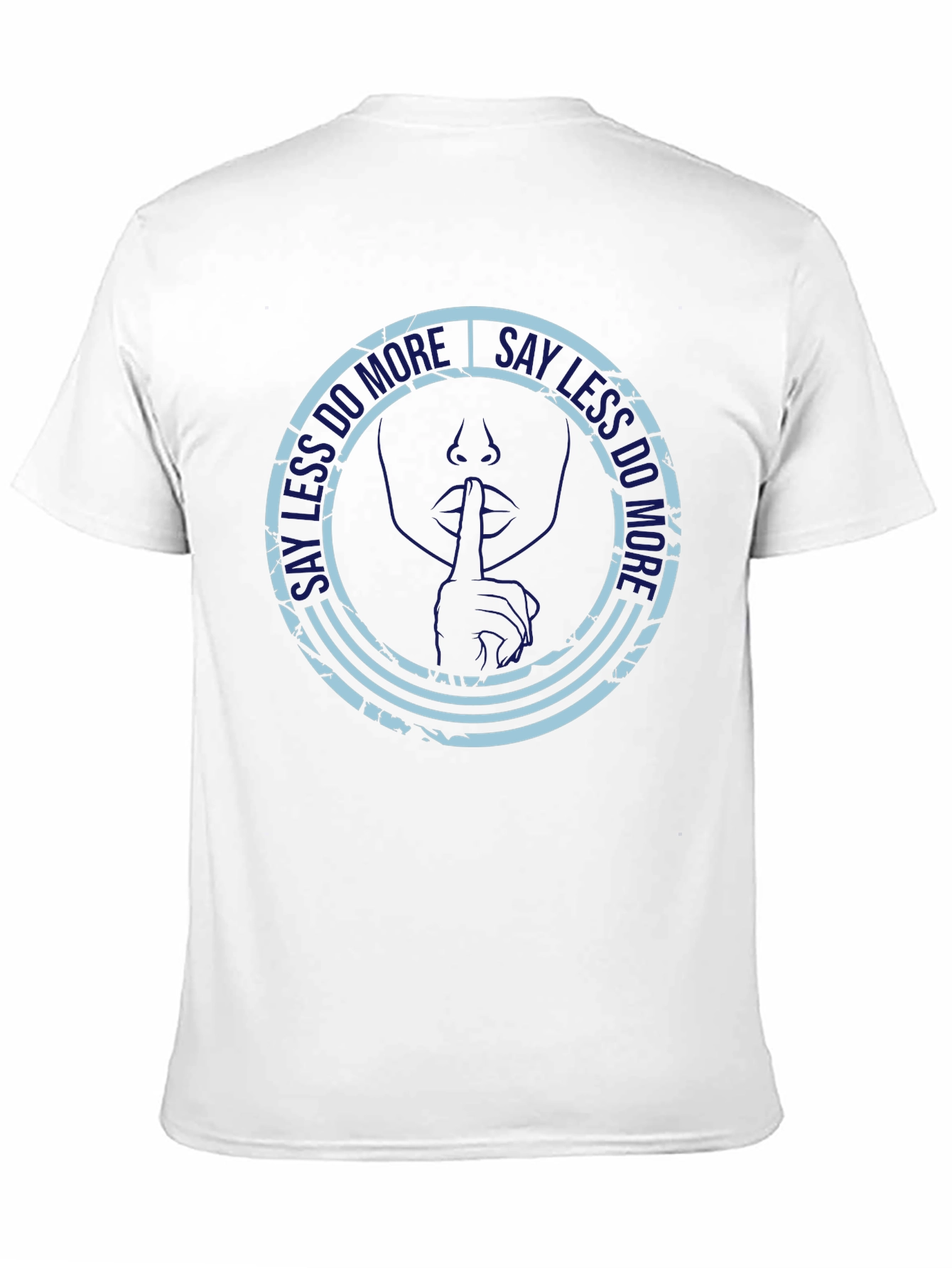 Say Less Do More Black Graphic T-Shirt