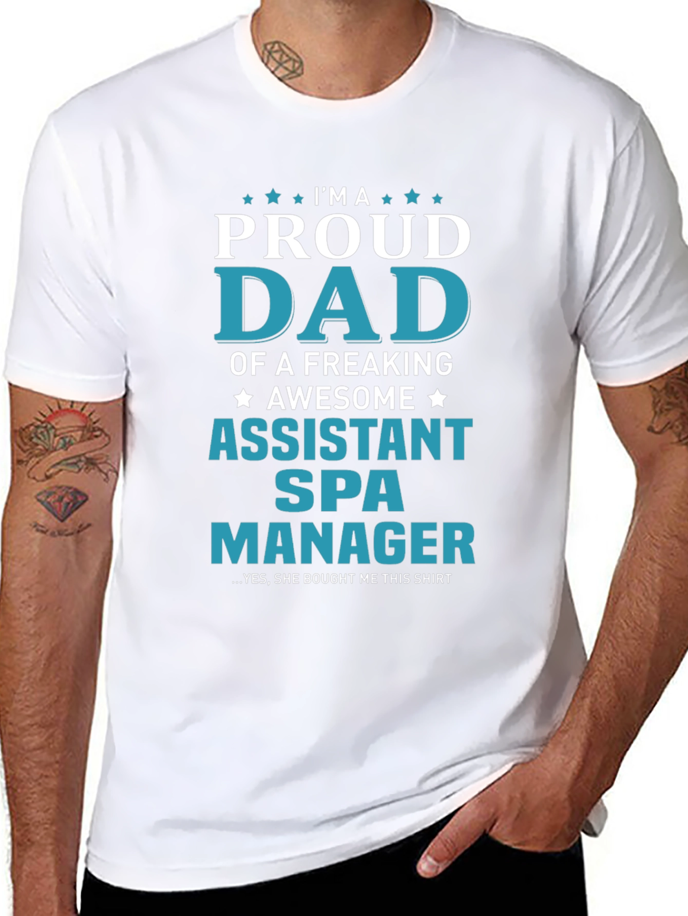 Proud Assistant Spa Manager Dad T-Shirt