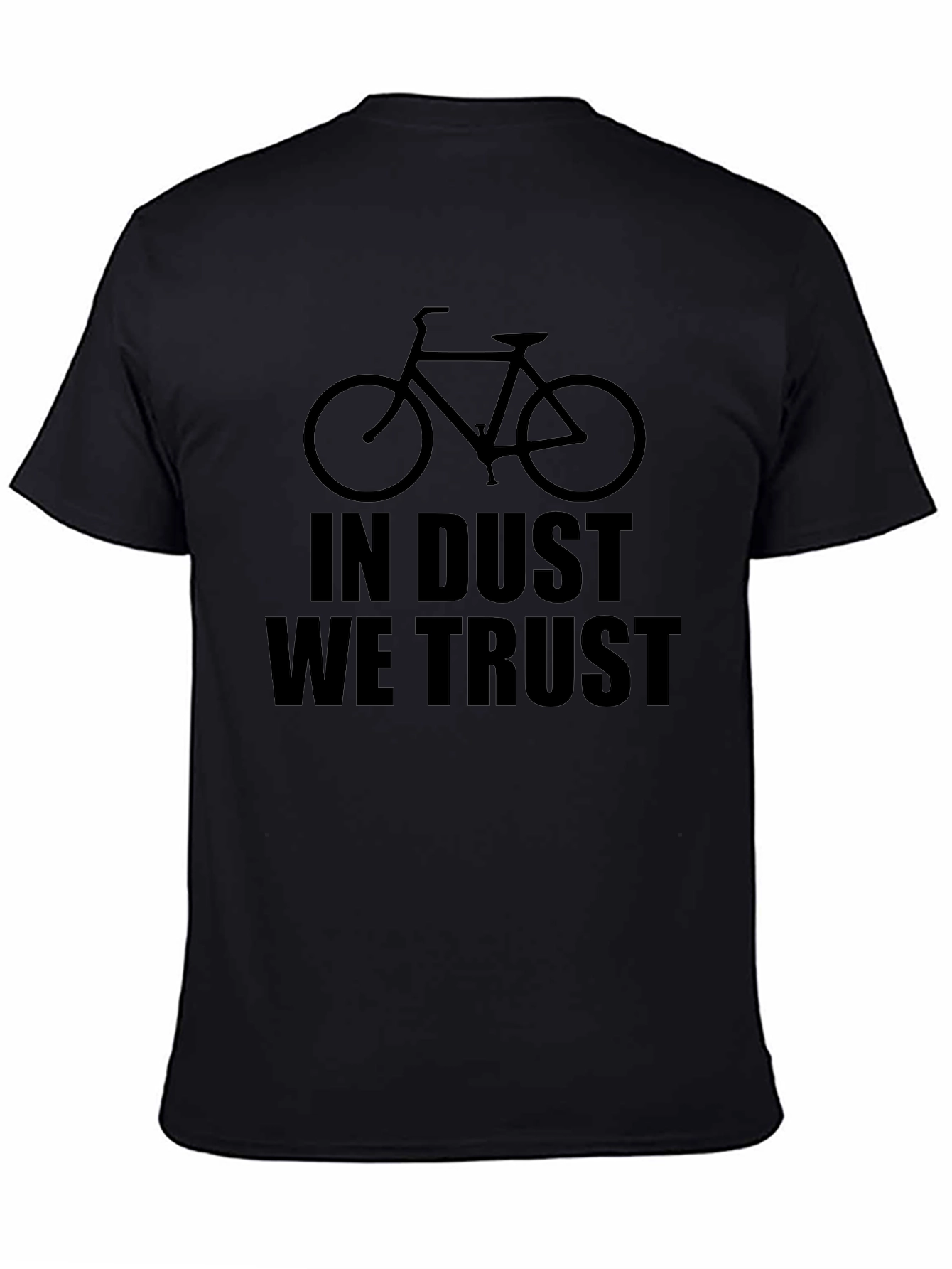 In Dust We Trust Bicycle Graphic T-Shirt - Black