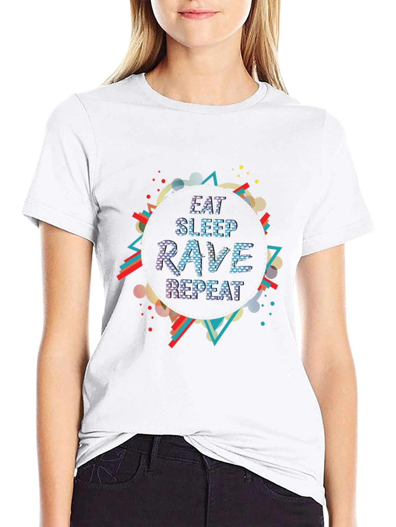 Eat Sleep Rave Repeat Graphic Tee