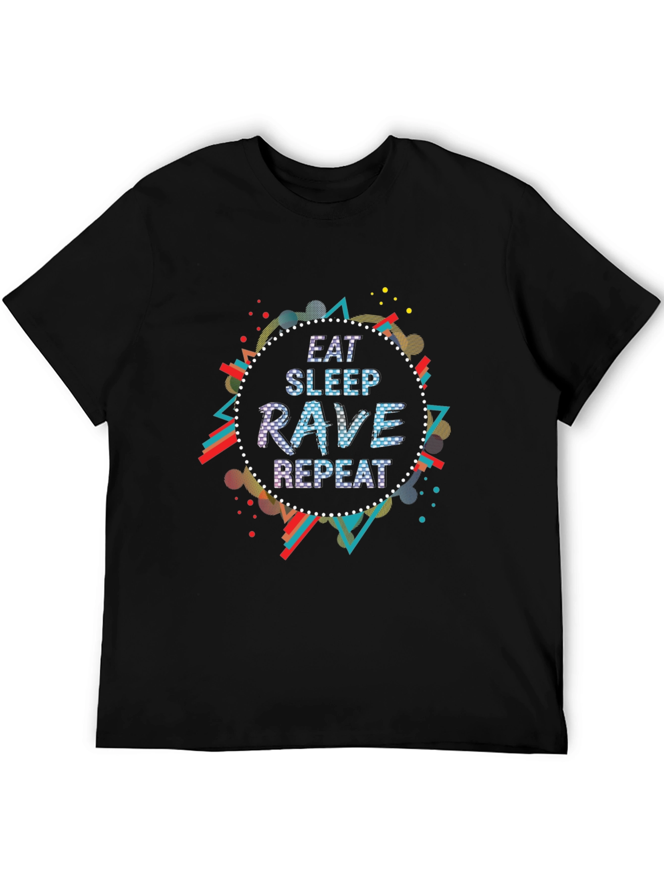 Eat Sleep Rave Repeat Graphic Tee