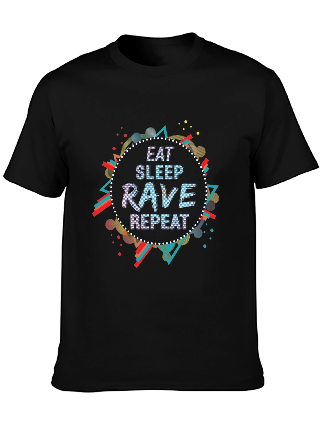 Eat Sleep Rave Repeat Graphic Tee