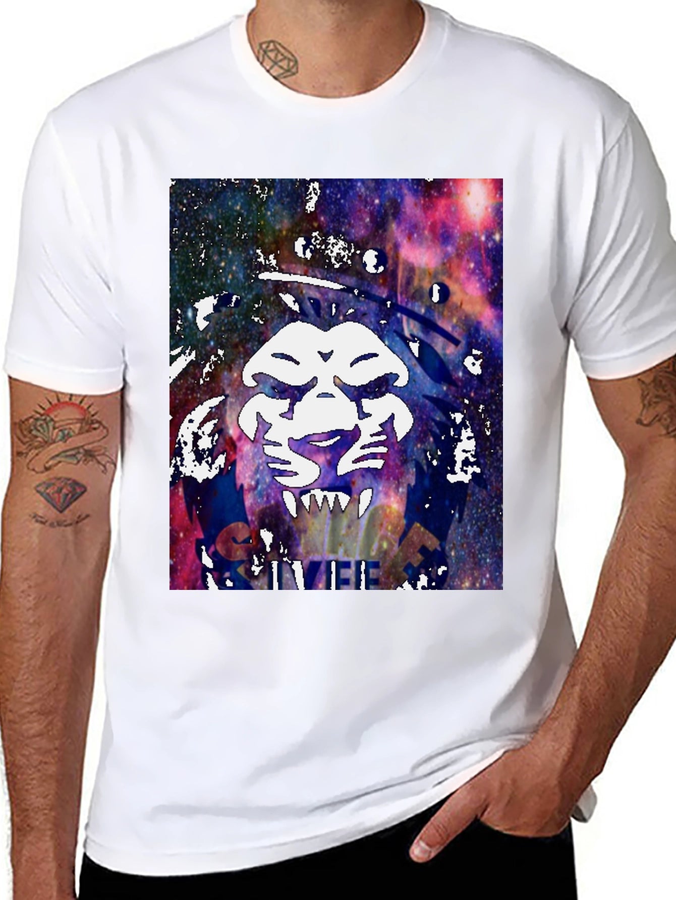 Cosmic Lion Graphic Tee