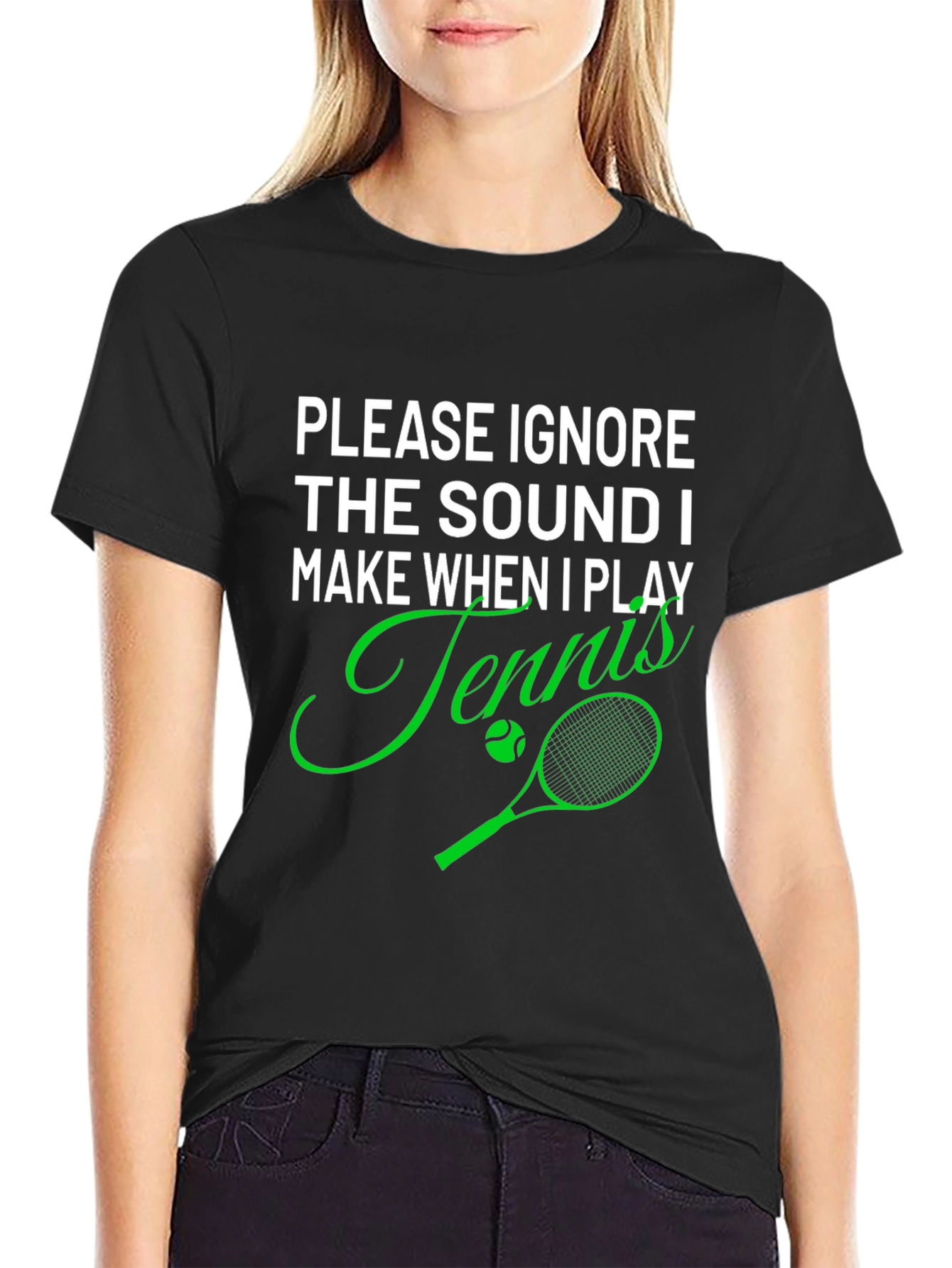 Funny Tennis Player T-Shirt - Ignore the Sound