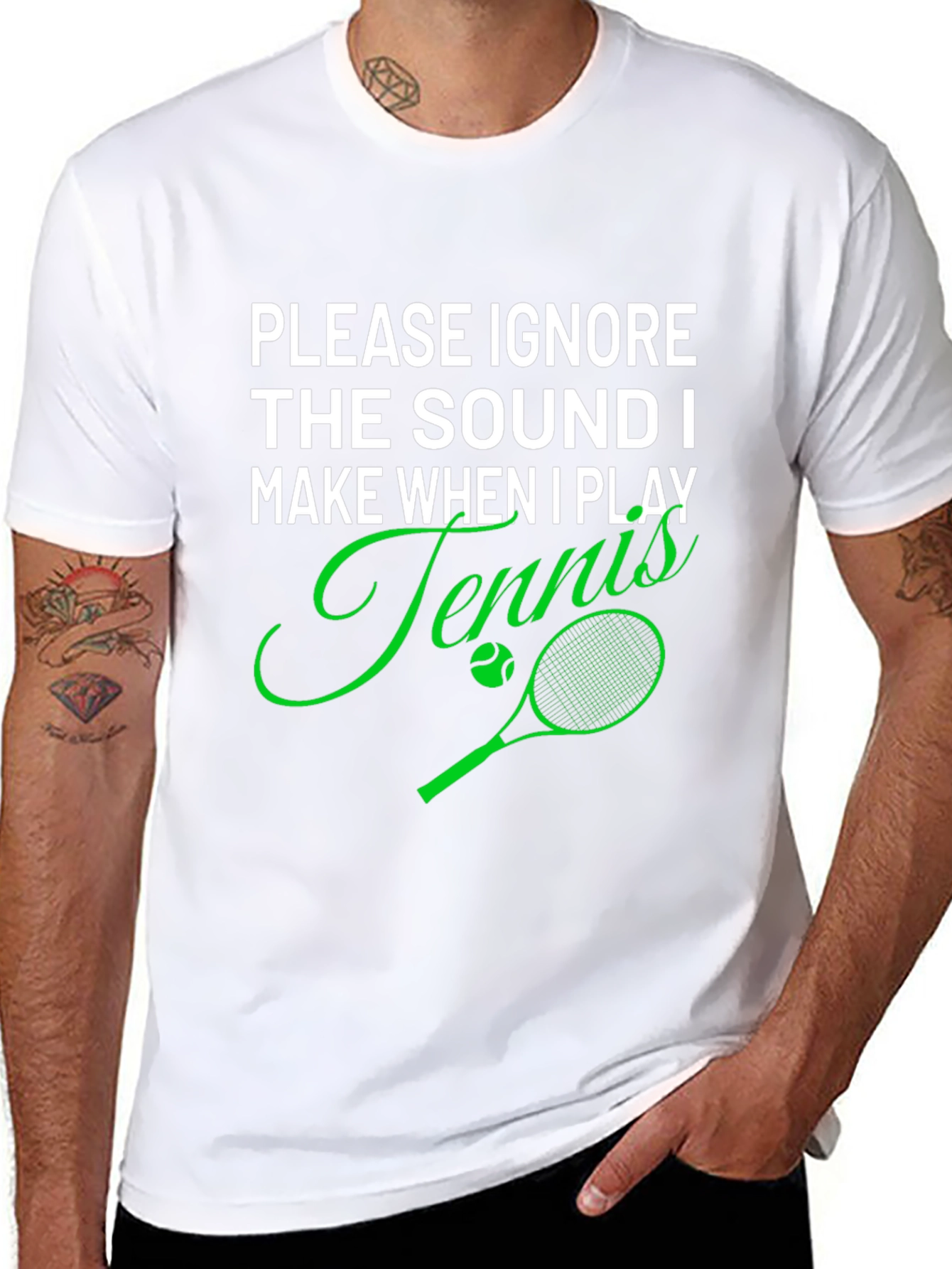 Funny Tennis Player T-Shirt - Ignore the Sound