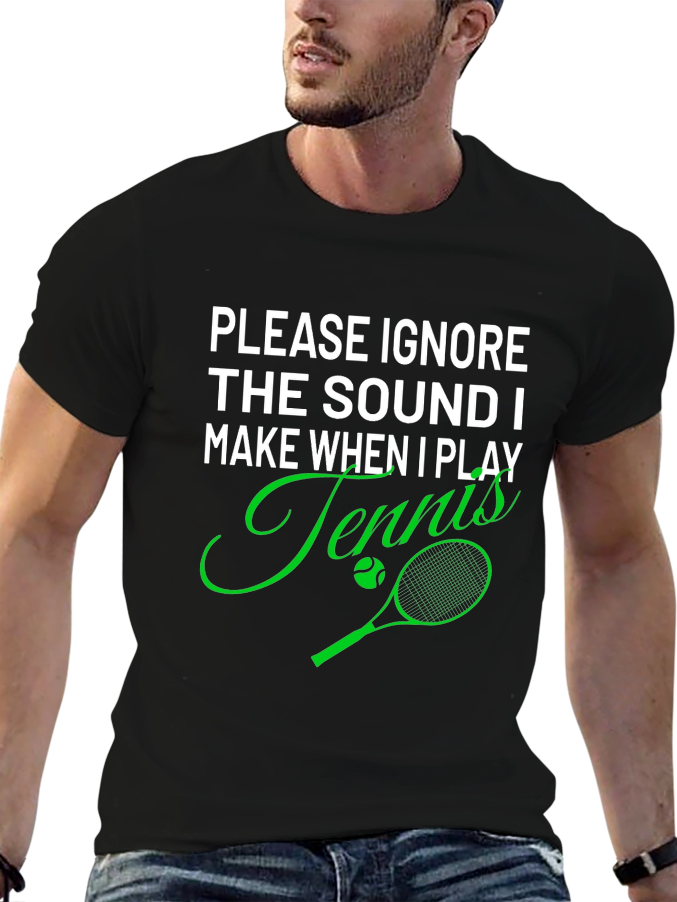 Funny Tennis Player T-Shirt - Ignore the Sound