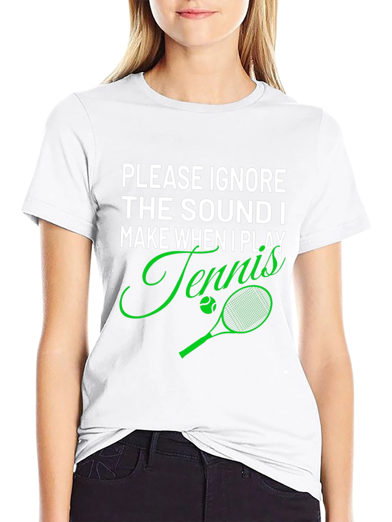 Funny Tennis Player T-Shirt - Ignore the Sound