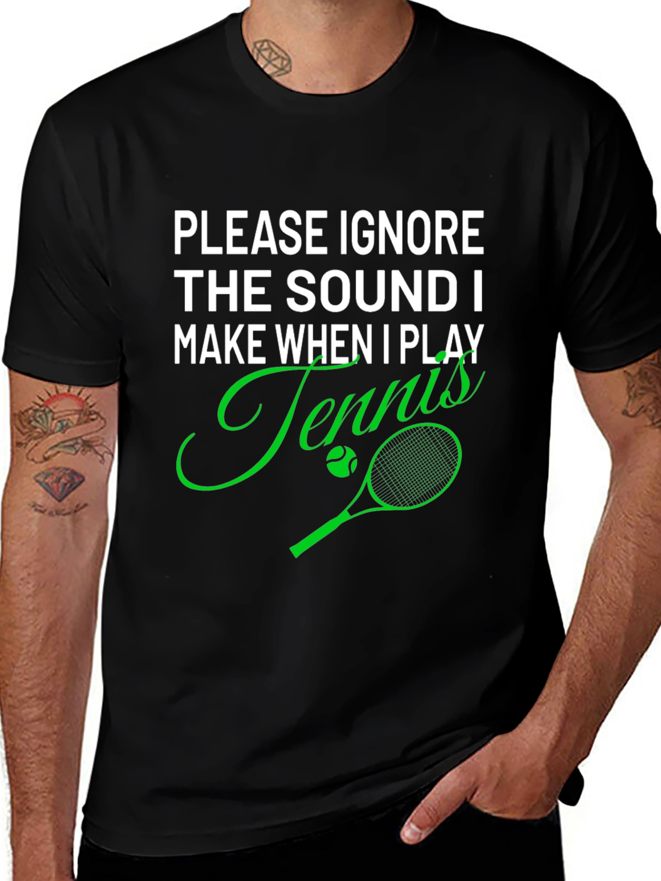 Funny Tennis Player T-Shirt - Ignore the Sound
