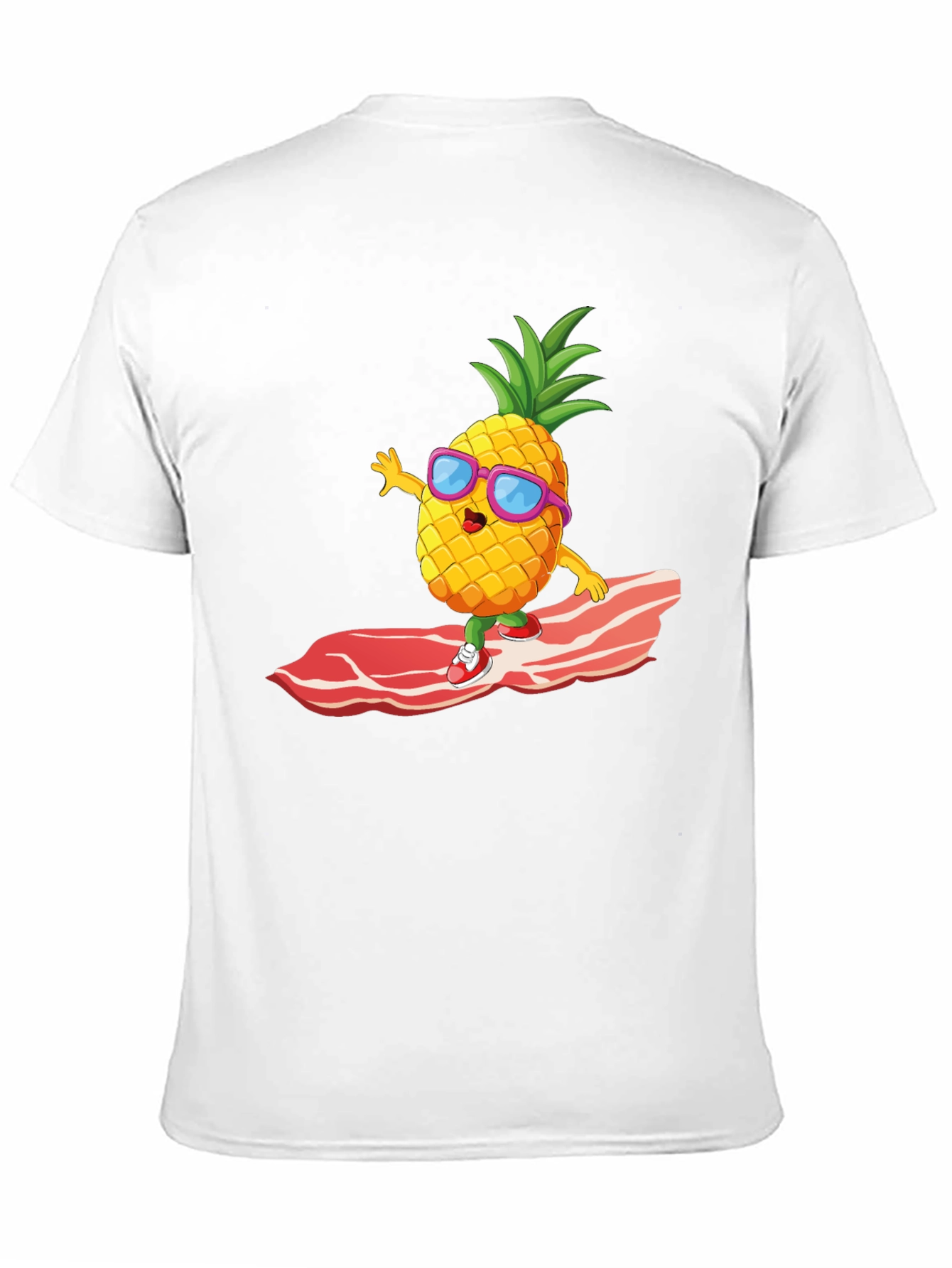 Pineapple Surfing Bacon Funny T-Shirt