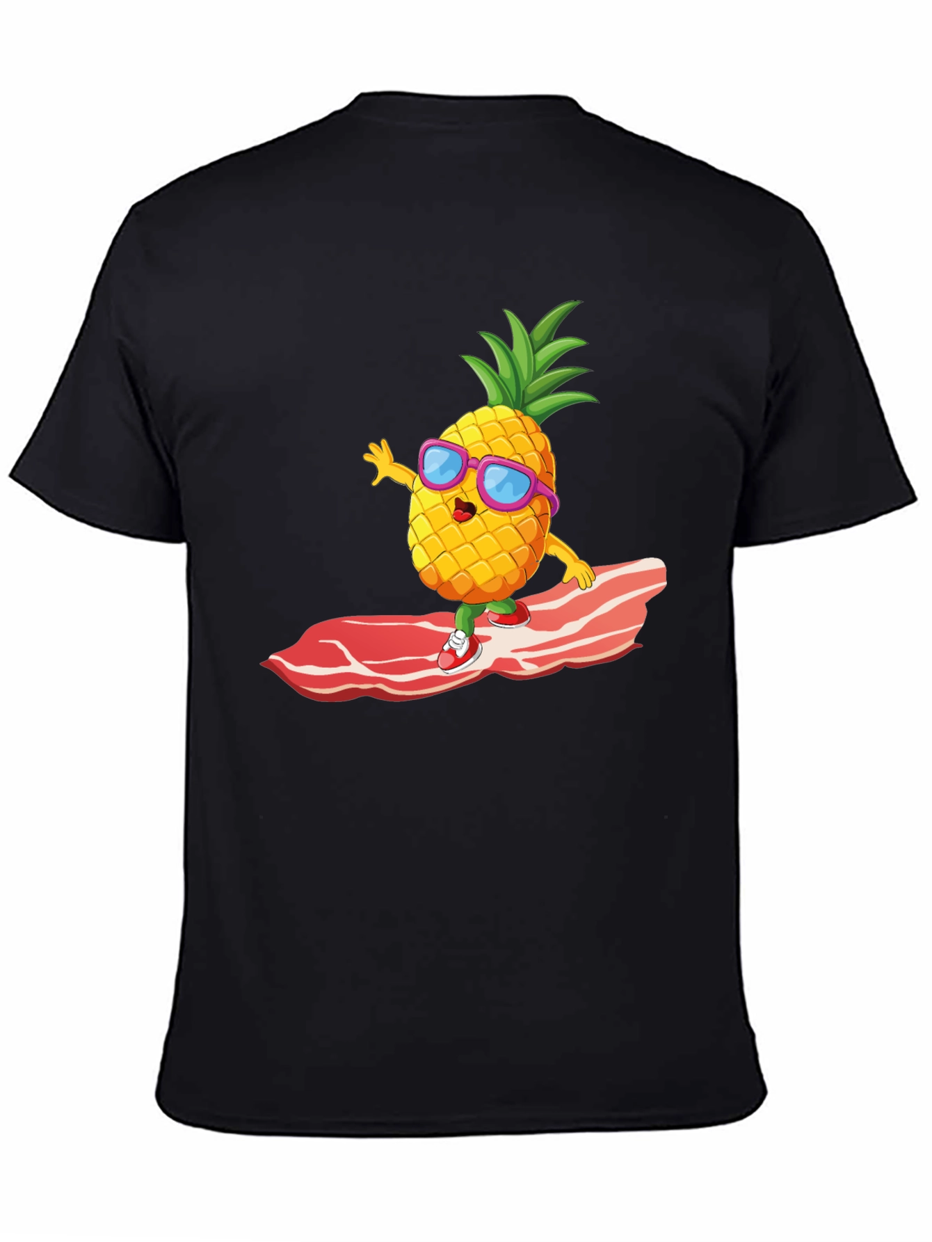 Pineapple Surfing Bacon Funny T-Shirt