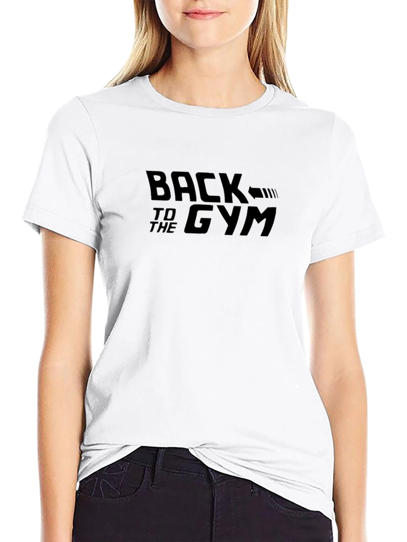 Back to the Gym Black Graphic Tee