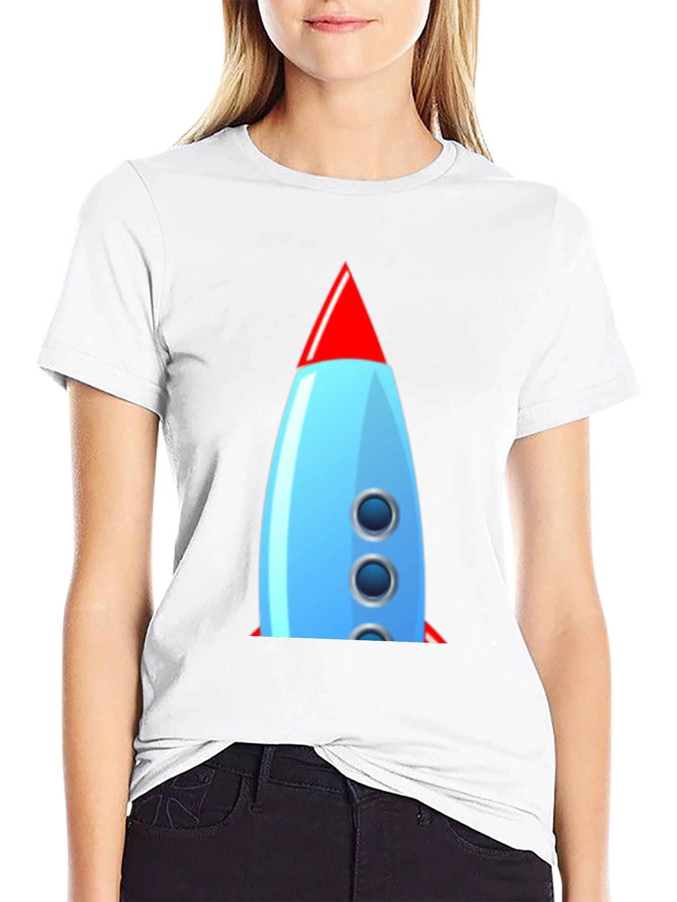 Retro Rocket Graphic Tee - Classic Cool!