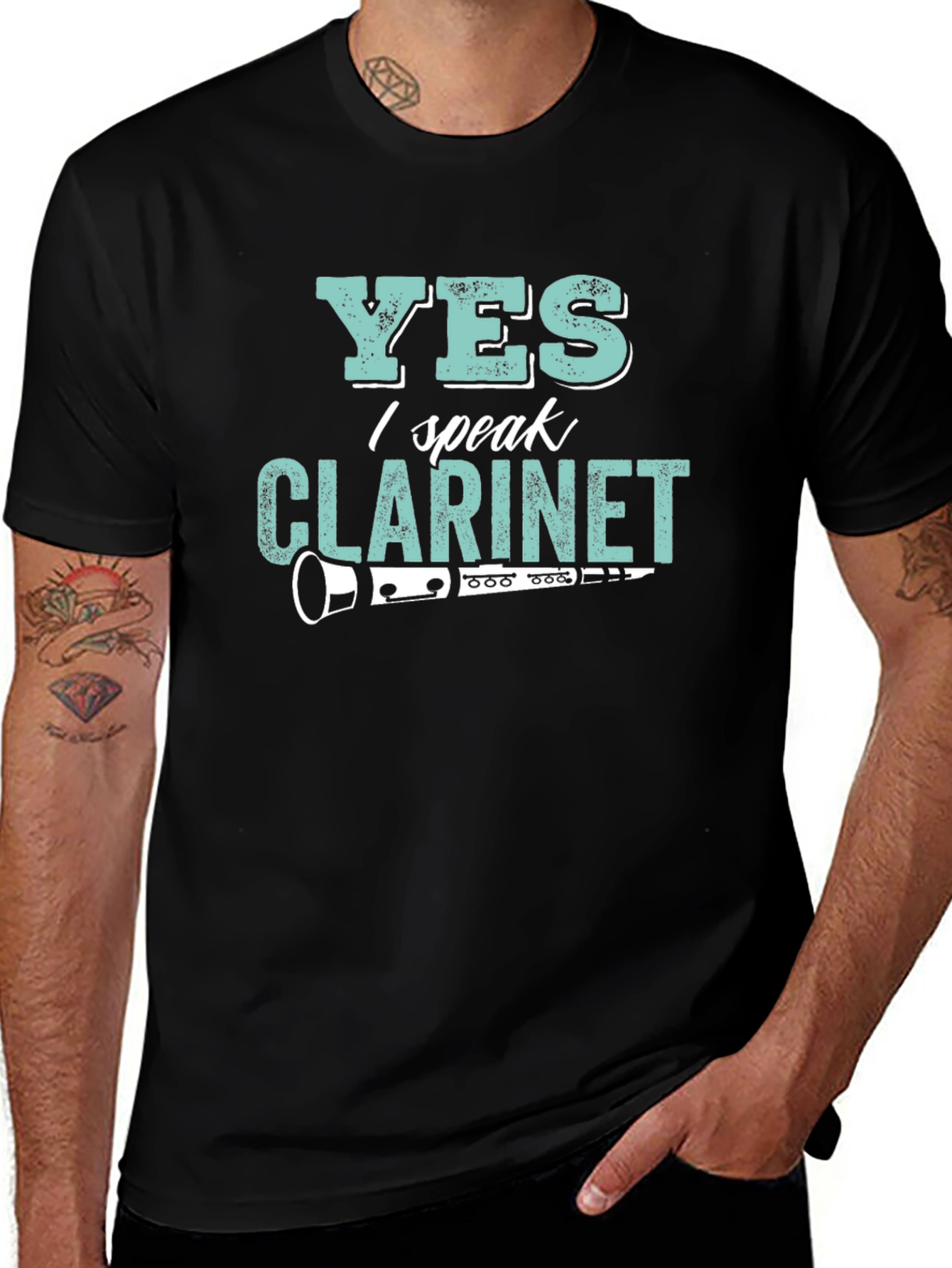 Yes I Speak Clarinet T-Shirt - Musician Tee