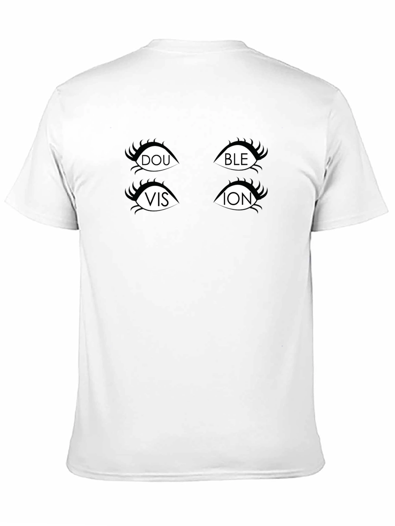 Double Vision Graphic T-Shirt - Black Cotton Tee