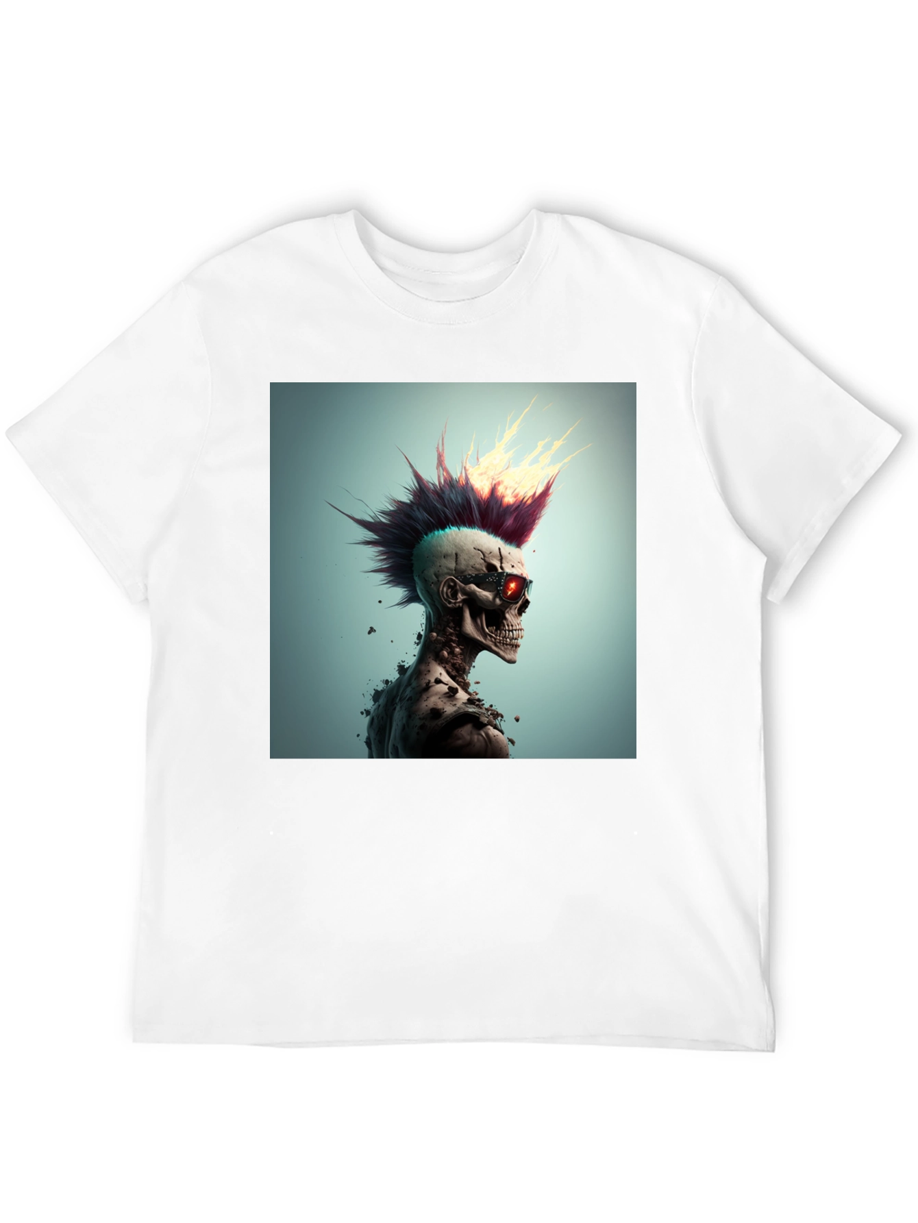 Punk Skull Graphic Tee - Edgy Style