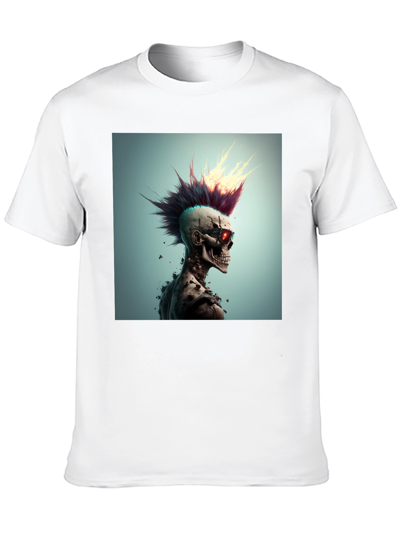 Punk Skull Graphic Tee - Edgy Style