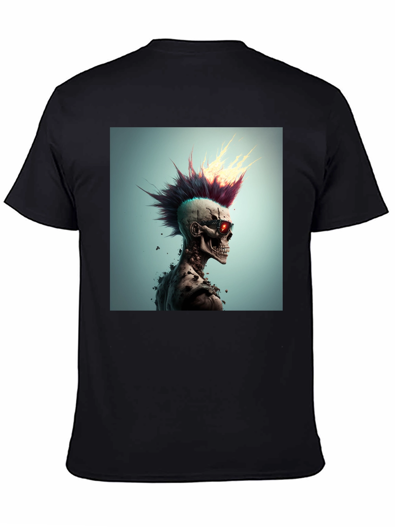 Punk Skull Graphic Tee - Edgy Style