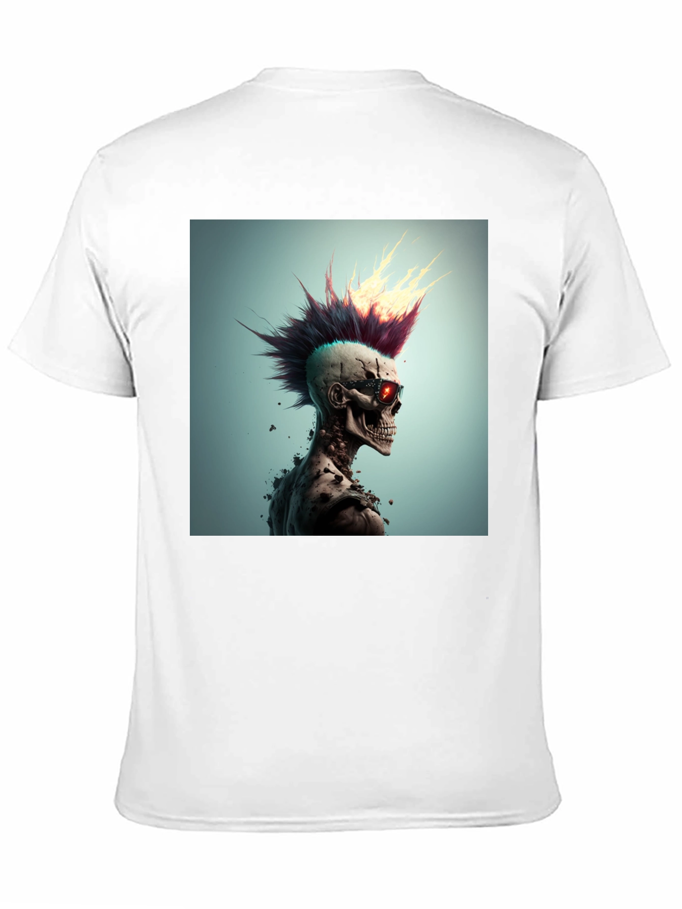 Punk Skull Graphic Tee - Edgy Style