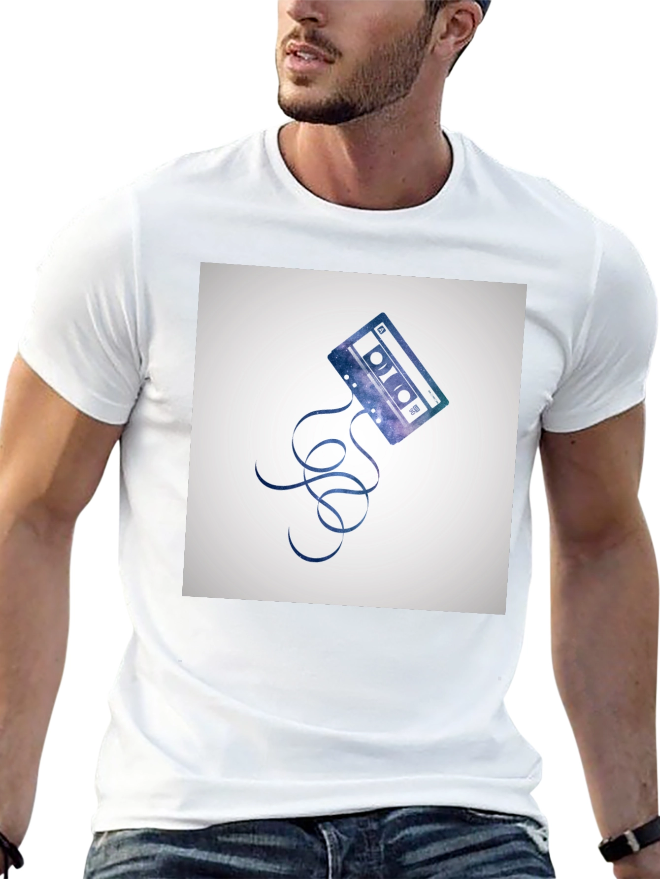 Galaxy Cassette Tape Graphic T-Shirt