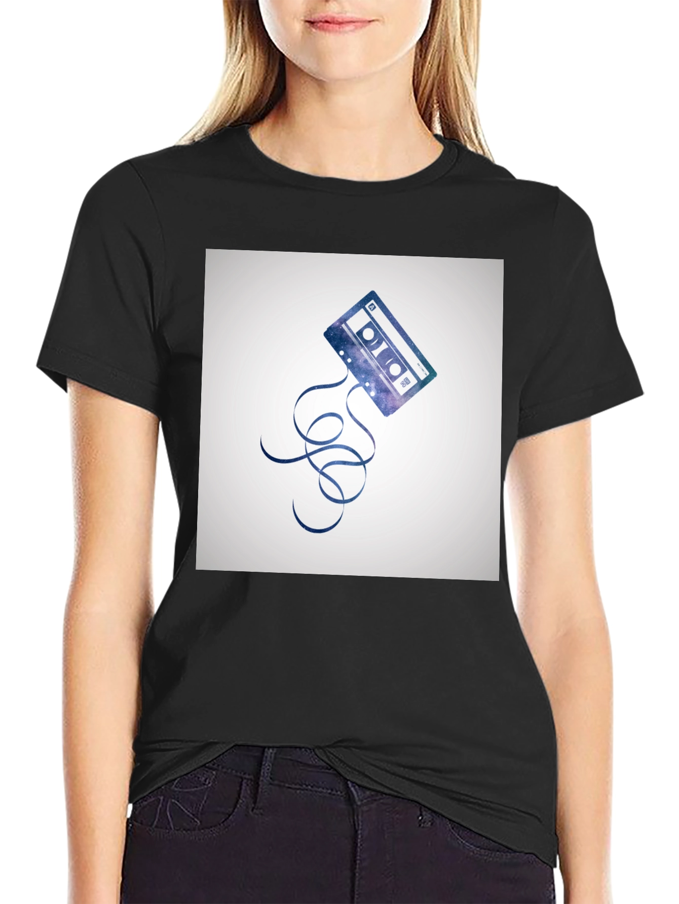 Galaxy Cassette Tape Graphic T-Shirt