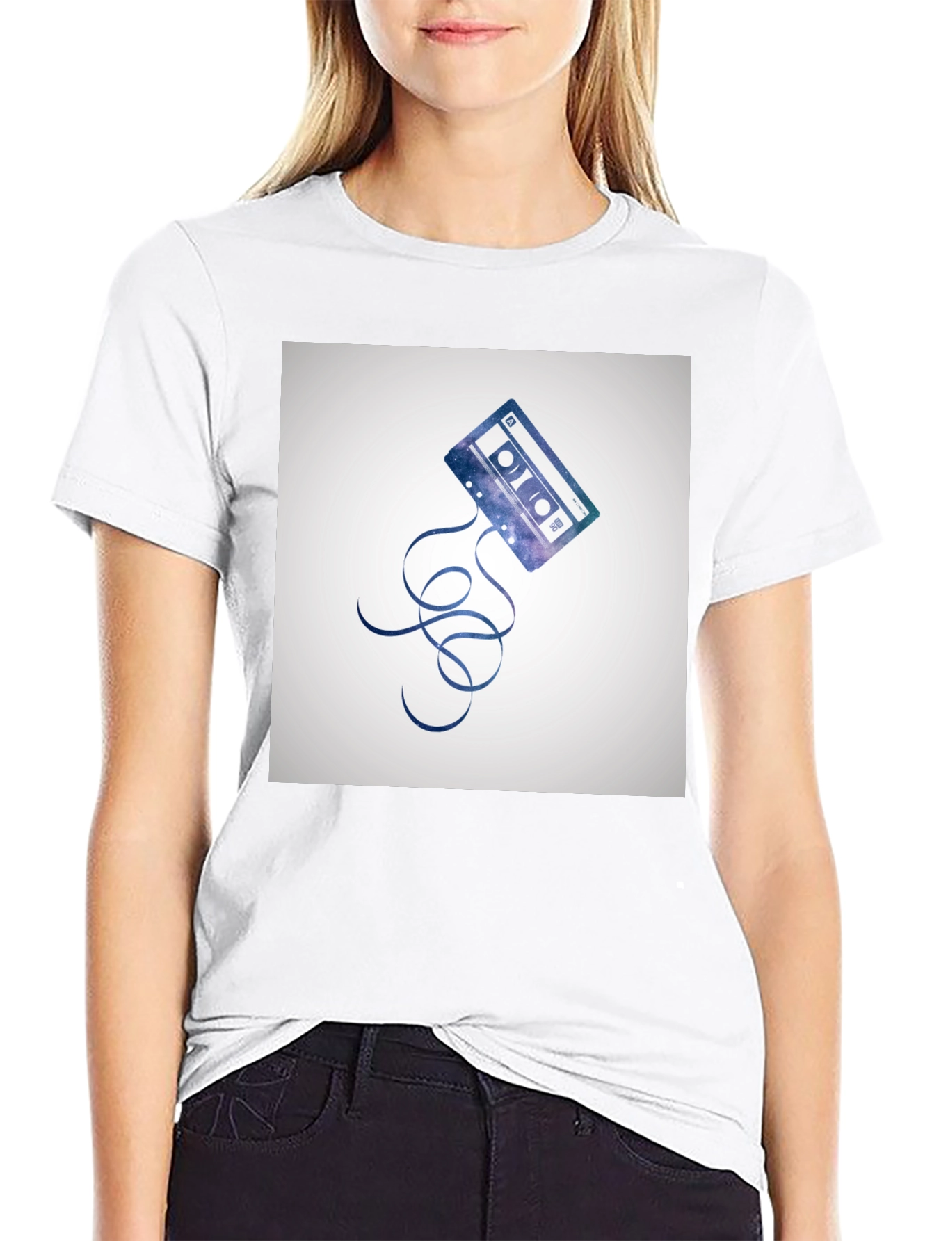 Galaxy Cassette Tape Graphic T-Shirt