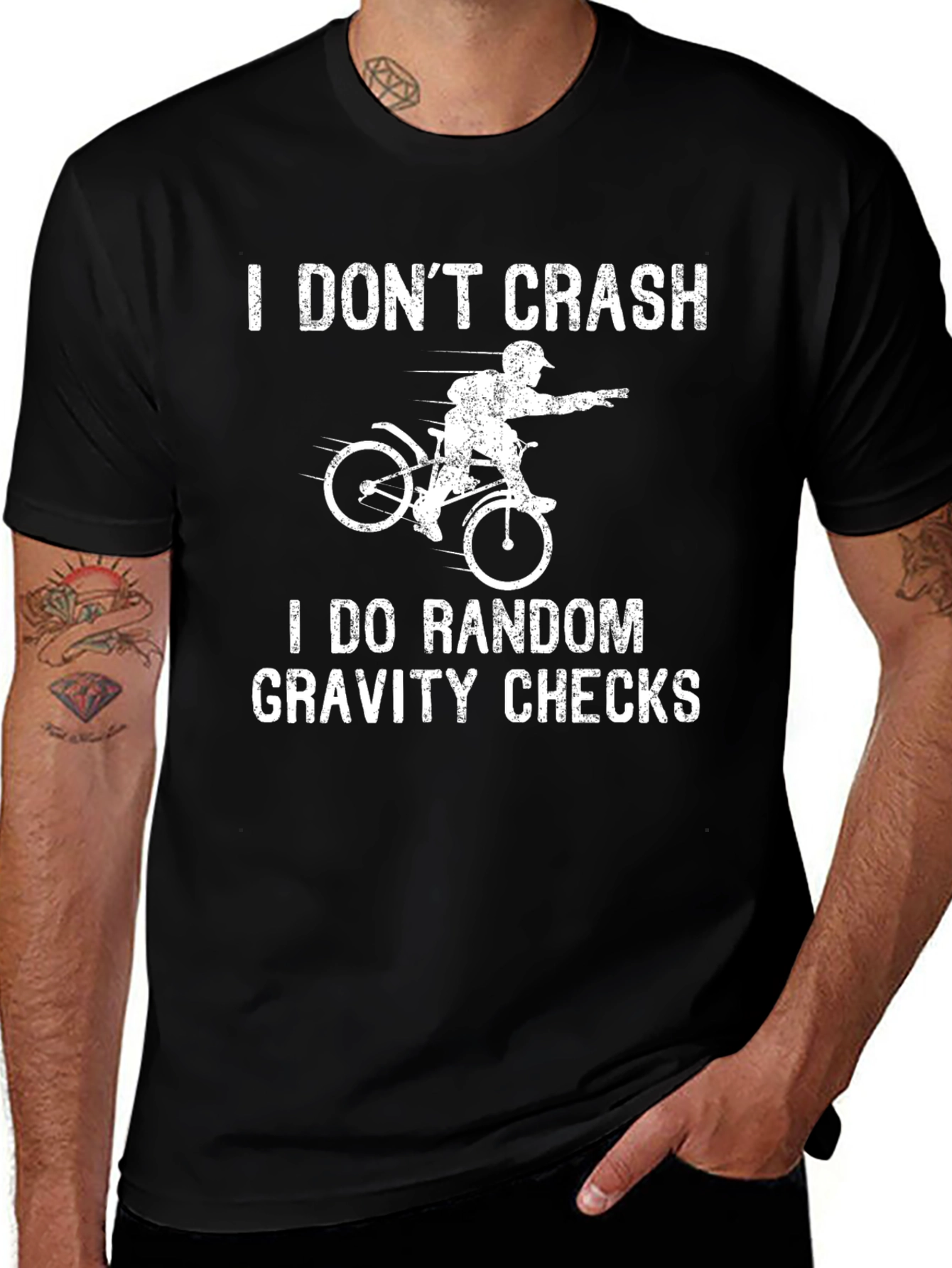 Funny Mountain Bike T-Shirt - Random Gravity Checks