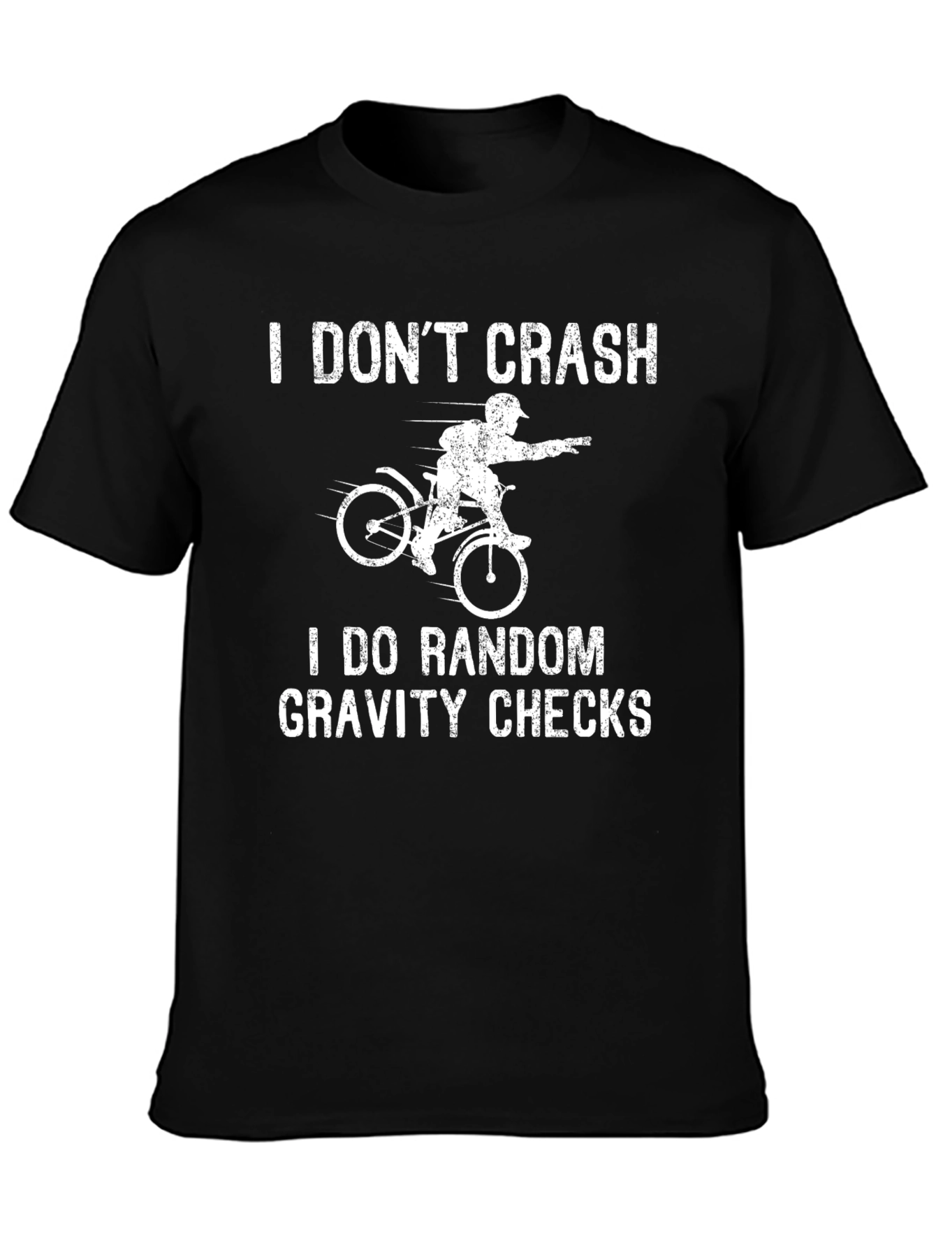 Funny Mountain Bike T-Shirt - Random Gravity Checks