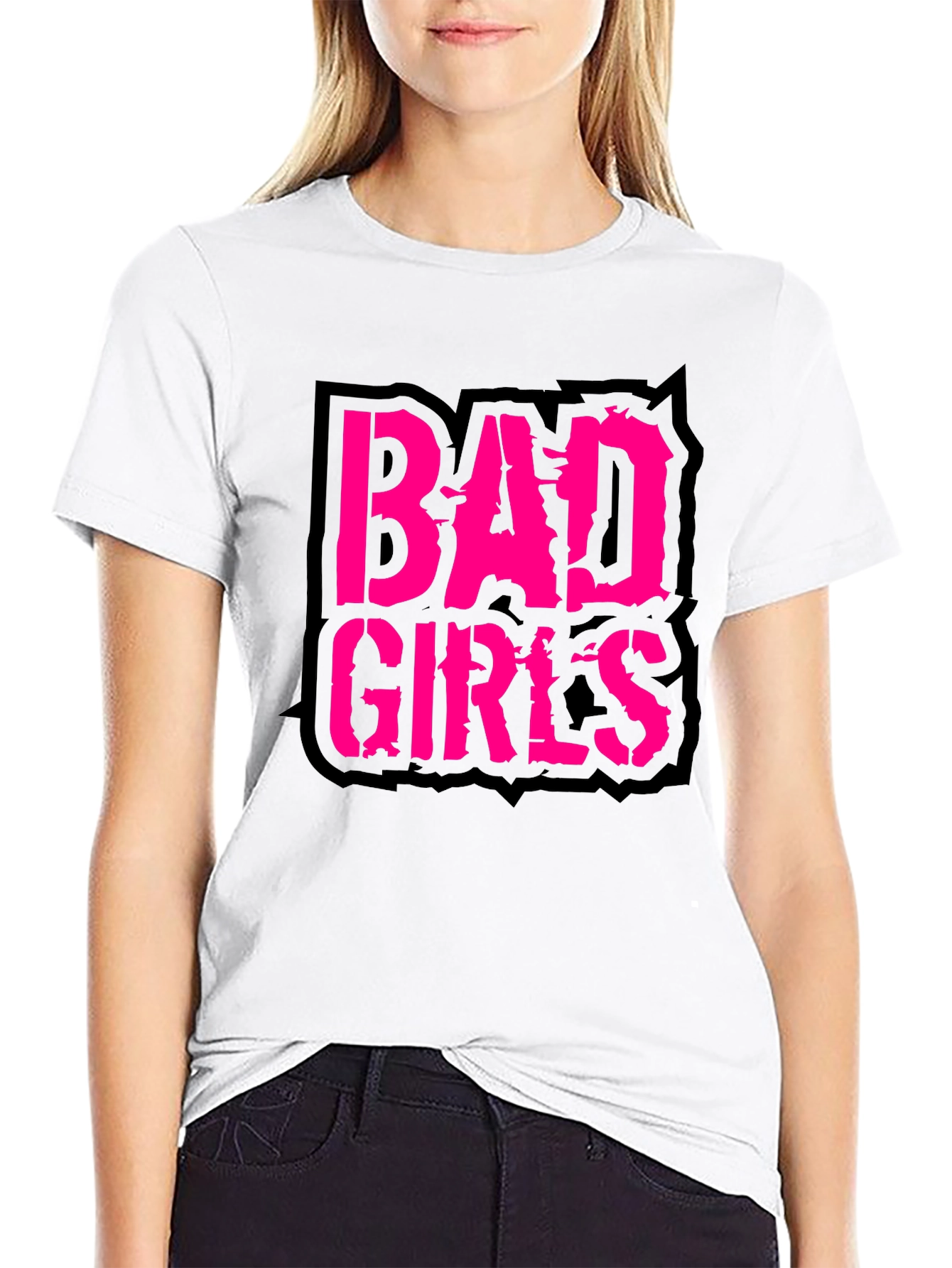 Bad Girls Graphic Tee - Edgy Style