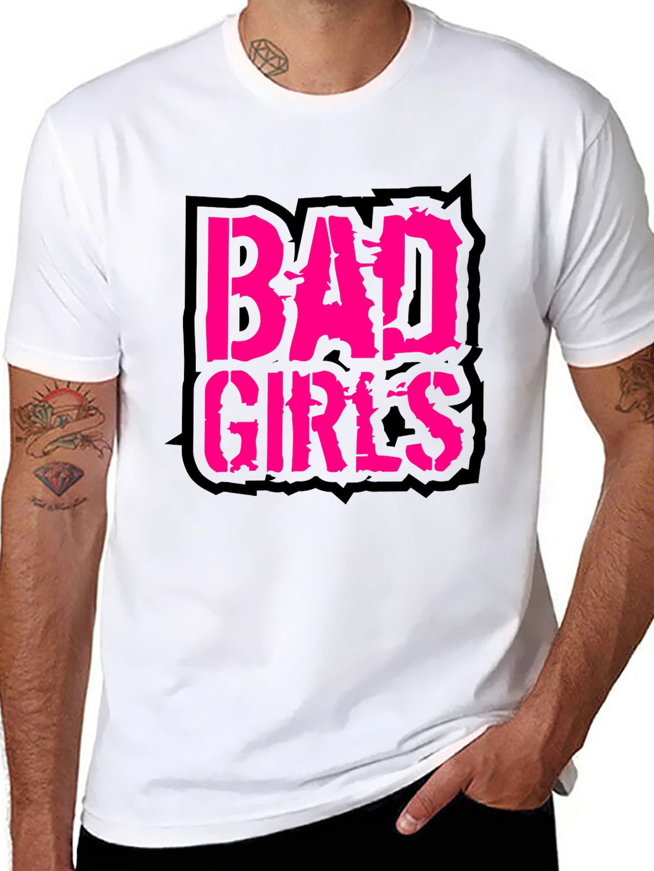 Bad Girls Graphic Tee - Edgy Style