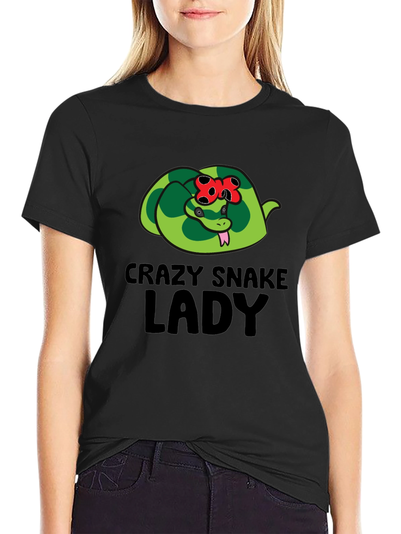 Crazy Snake Lady T-Shirt - Reptile Lover Tee