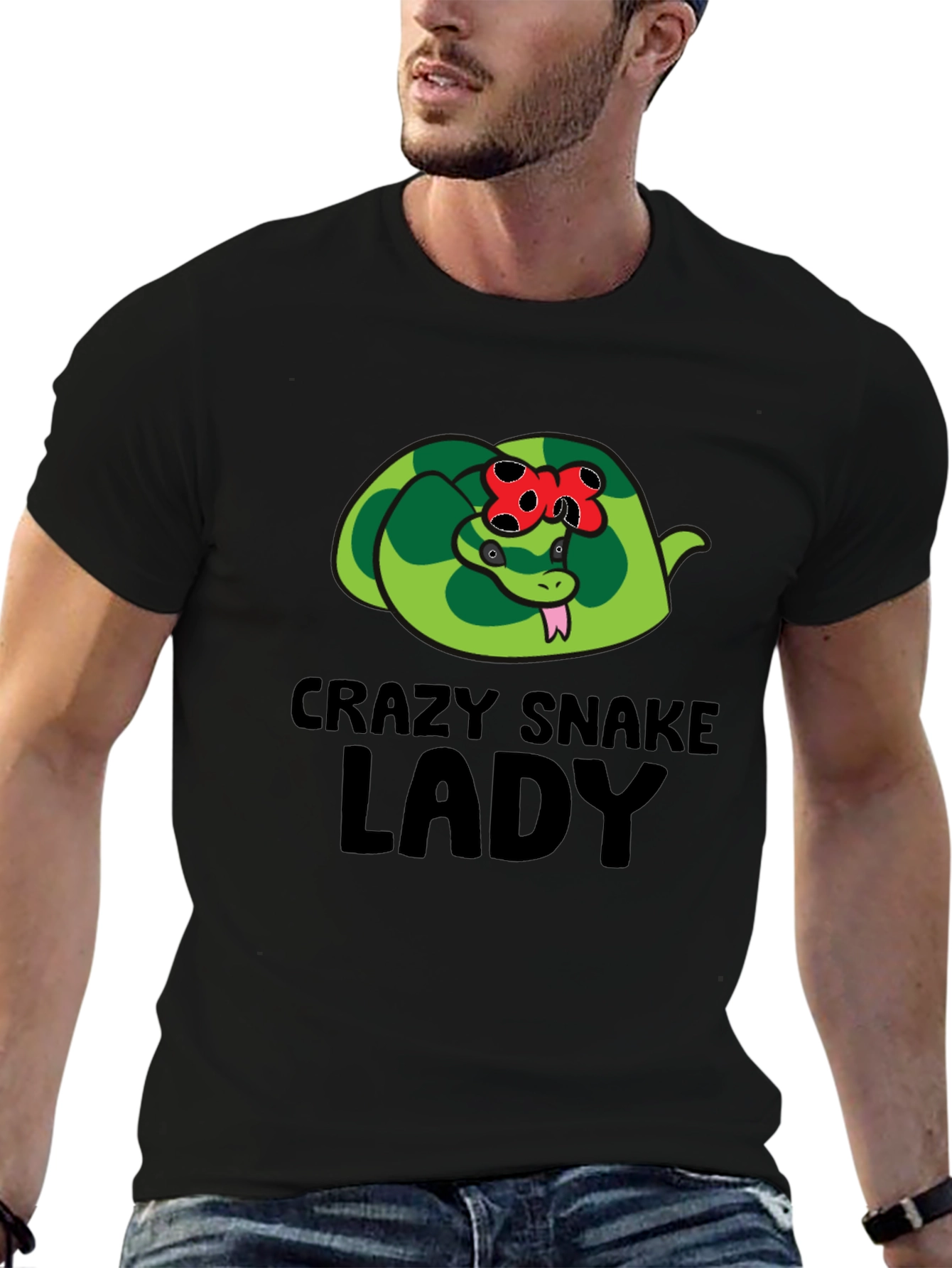 Crazy Snake Lady T-Shirt - Reptile Lover Tee