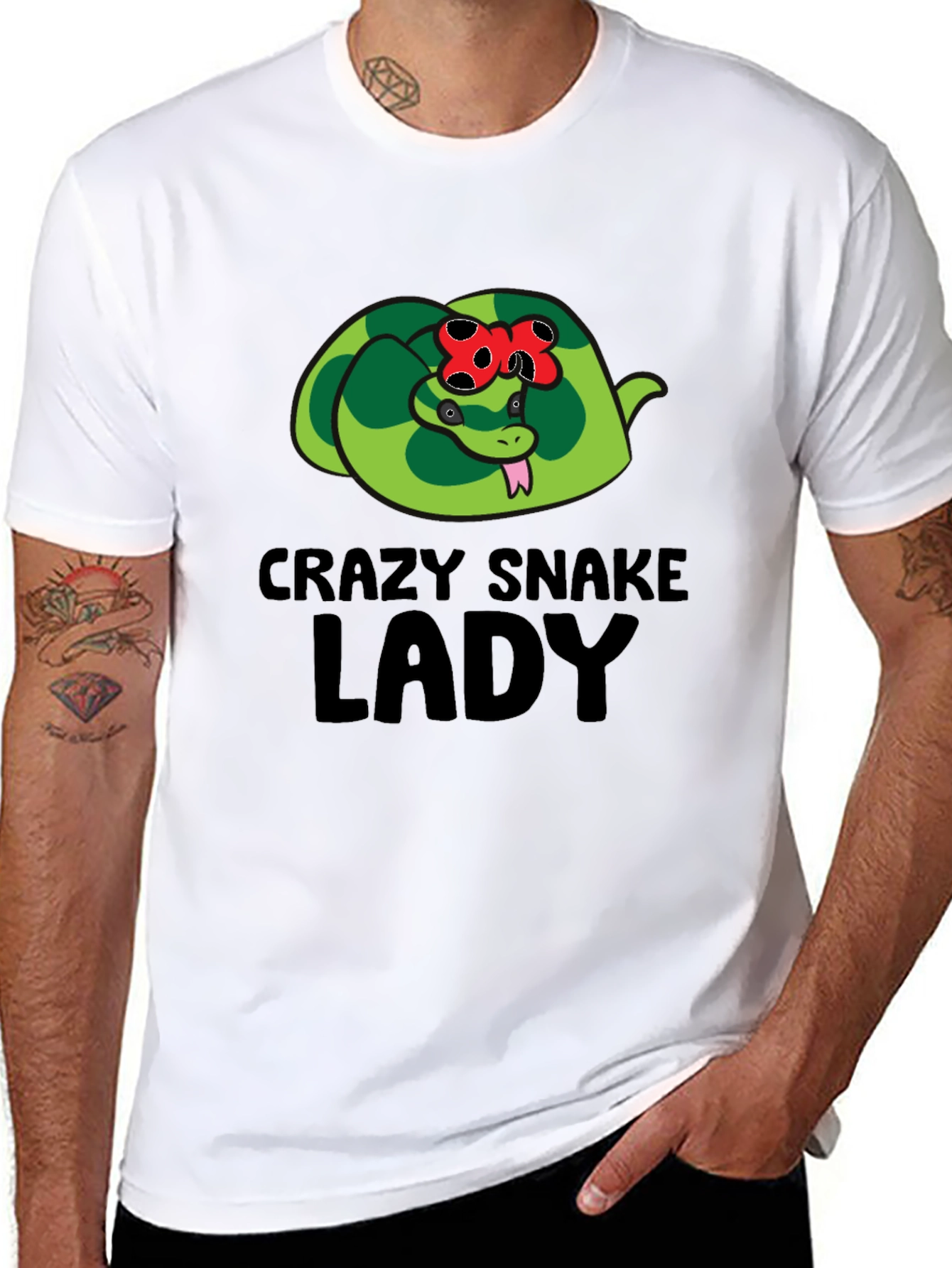 Crazy Snake Lady T-Shirt - Reptile Lover Tee