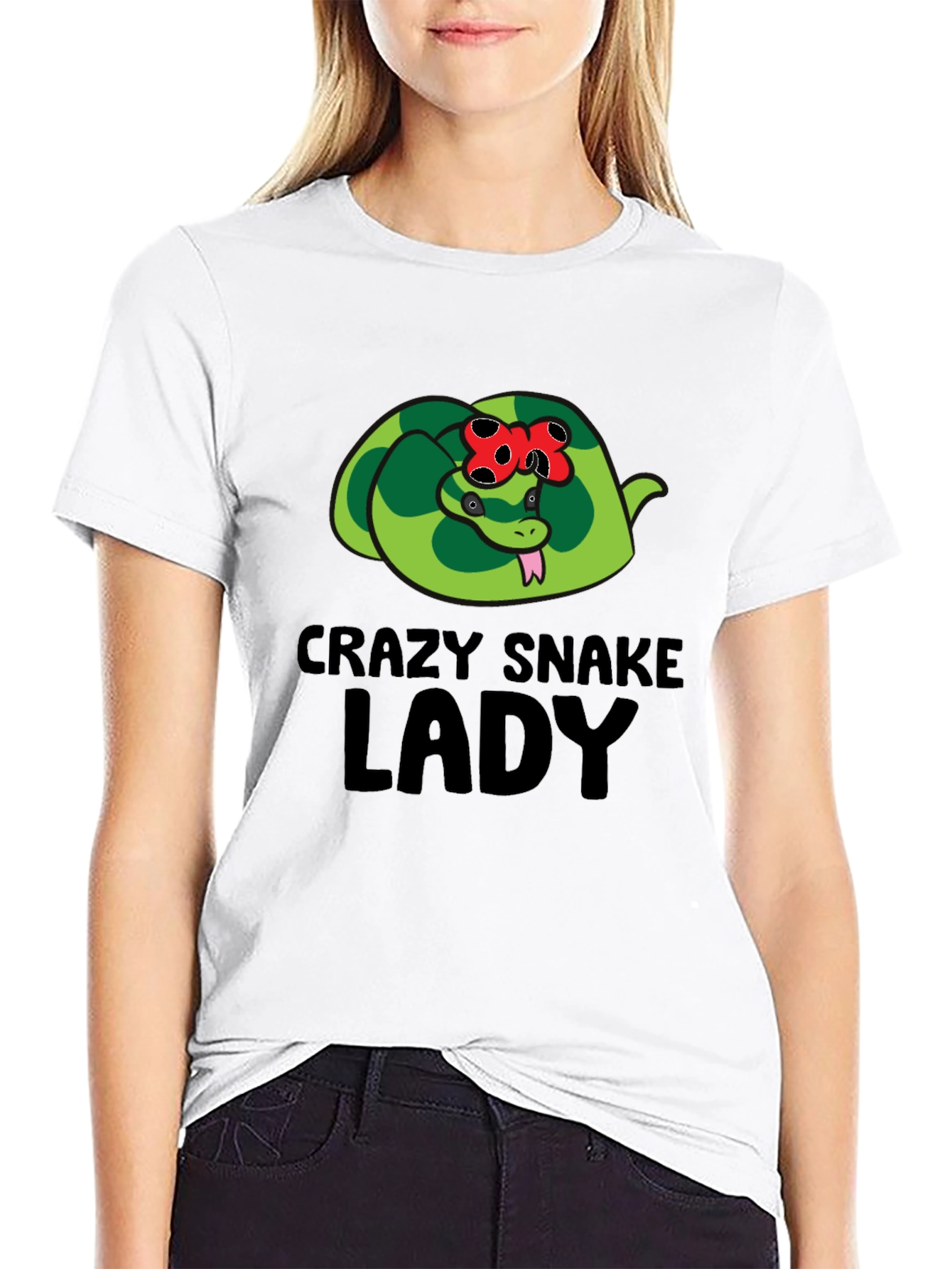 Crazy Snake Lady T-Shirt - Reptile Lover Tee